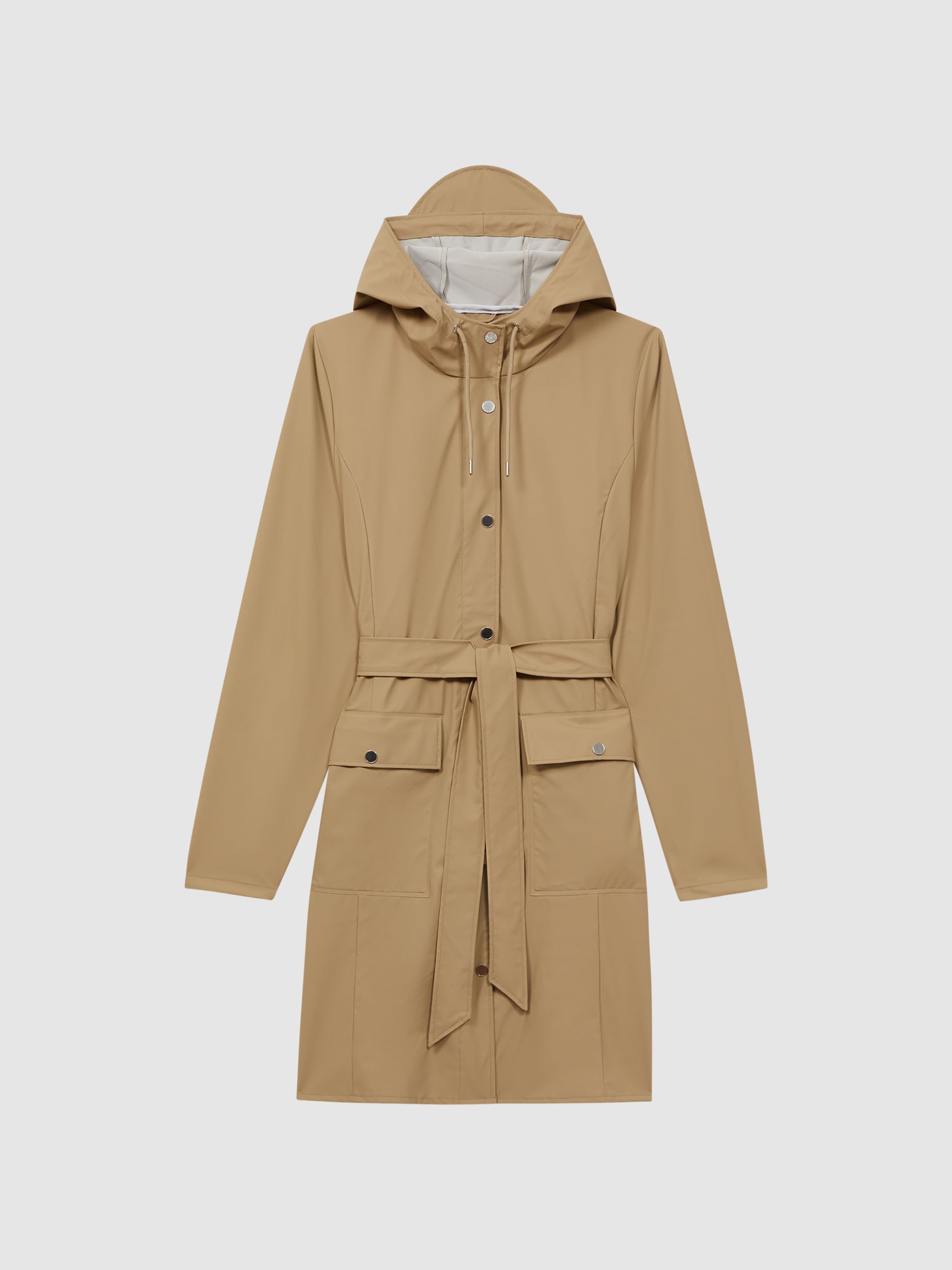 Rains Trench Coat in Sand - Image 2 of 6 Rains Trench Coat in Sand - Image 2 of 6