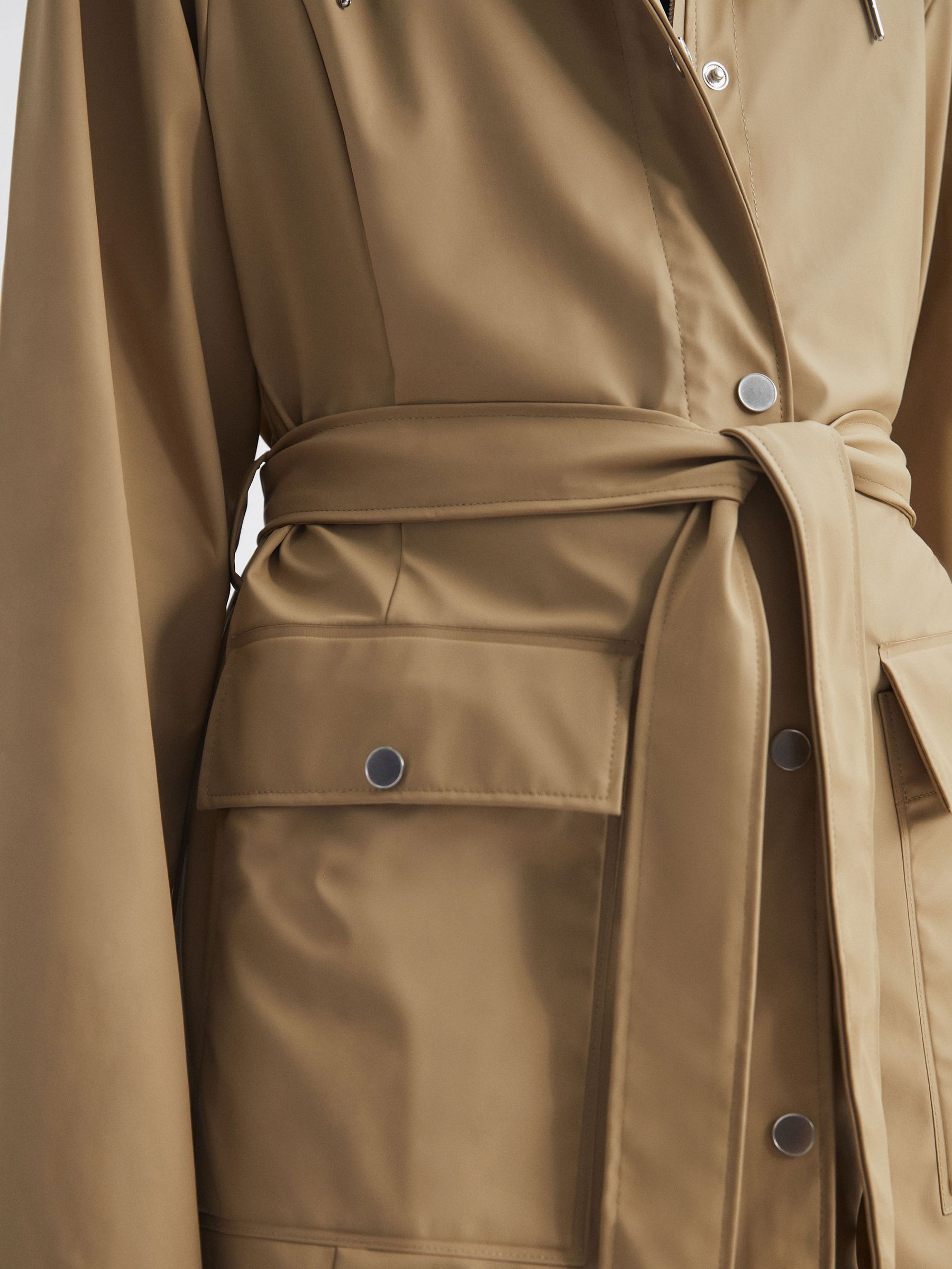 Rains Trench Coat in Sand - Image 4 of 6