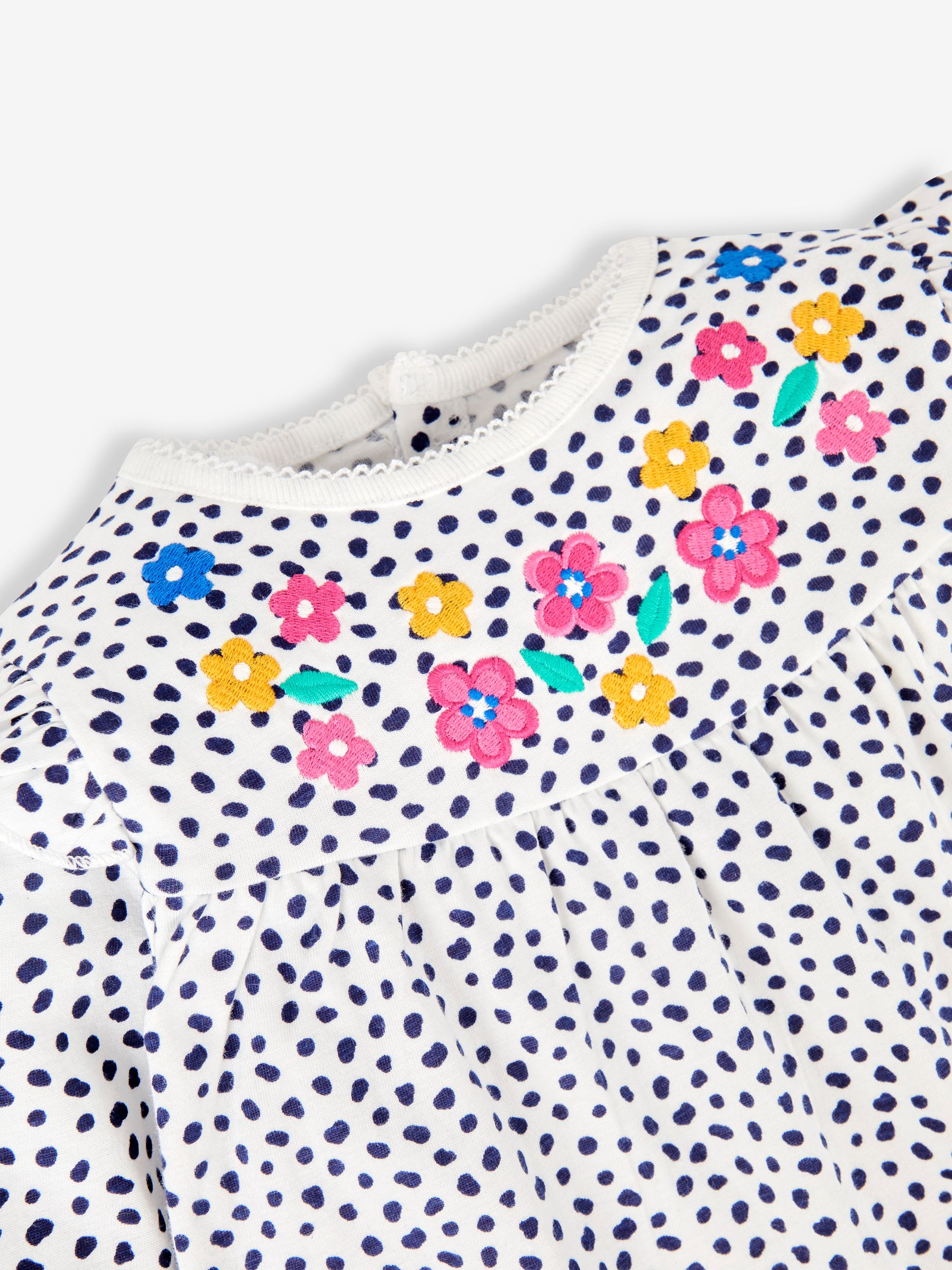 Cream Girls' Dino Appliqué Pretty Tunic - Image 2 of 3
