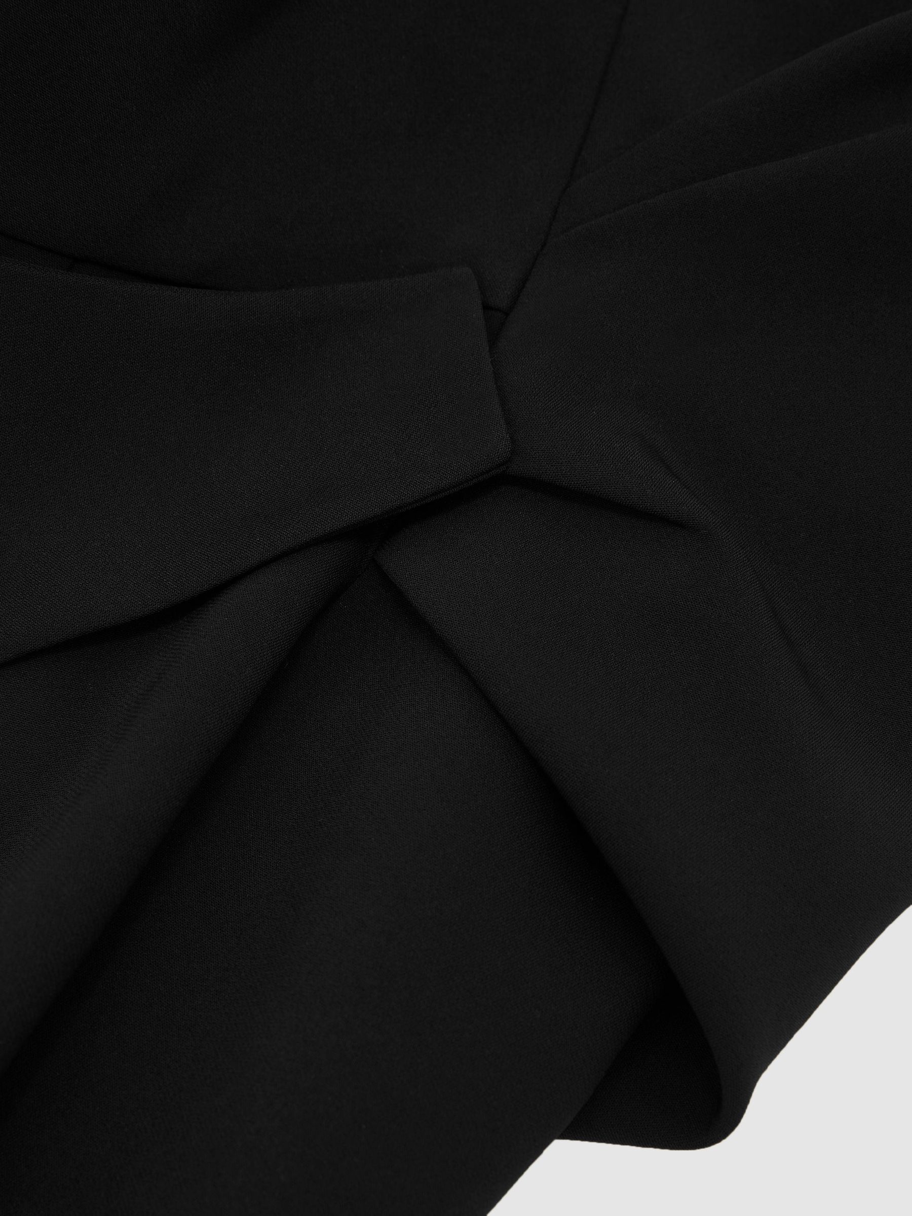 Structured Strapless Midi Dress in Black - Image 7 of 7