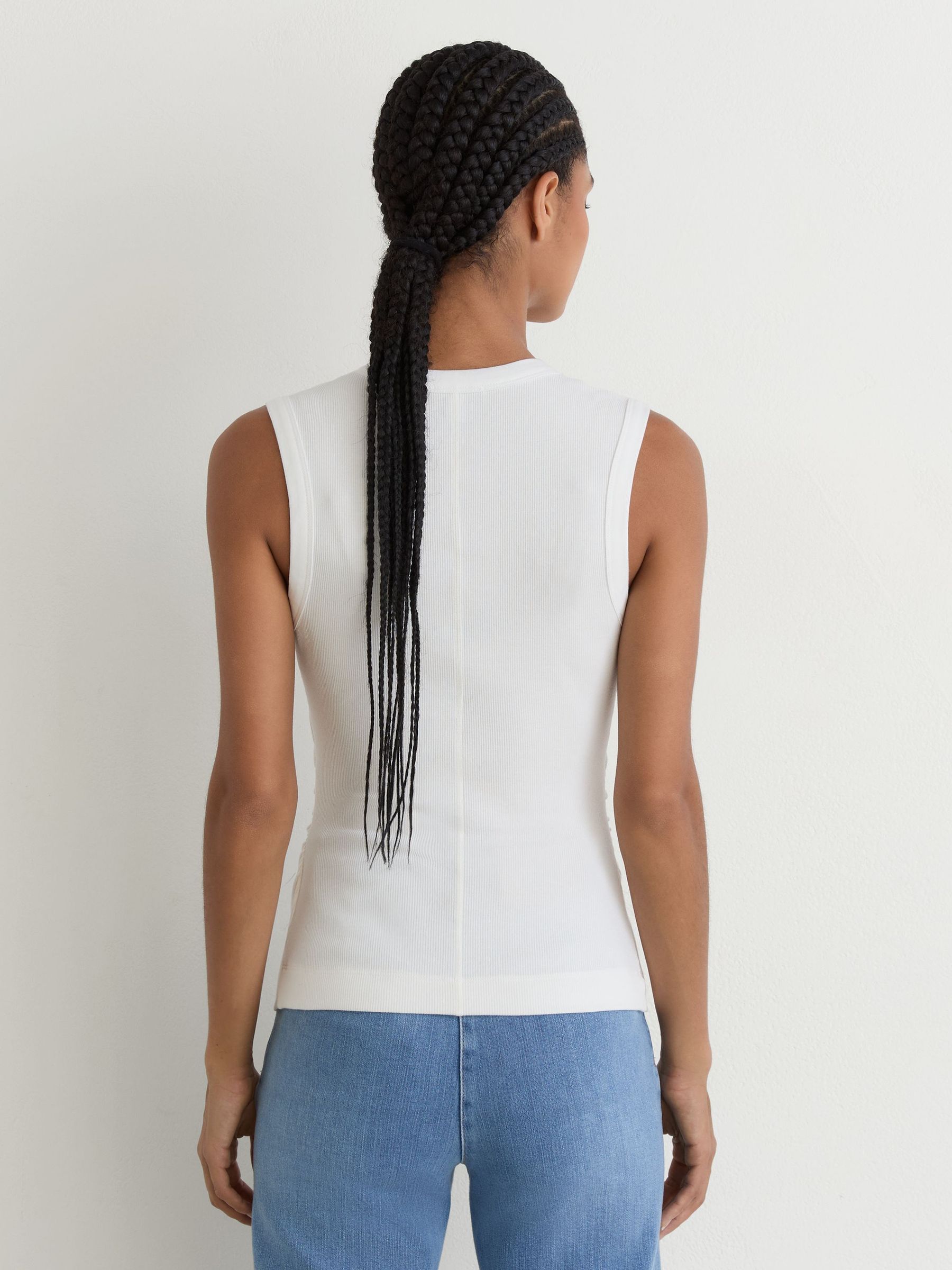 Knitted Vest in White - Image 5 of 6