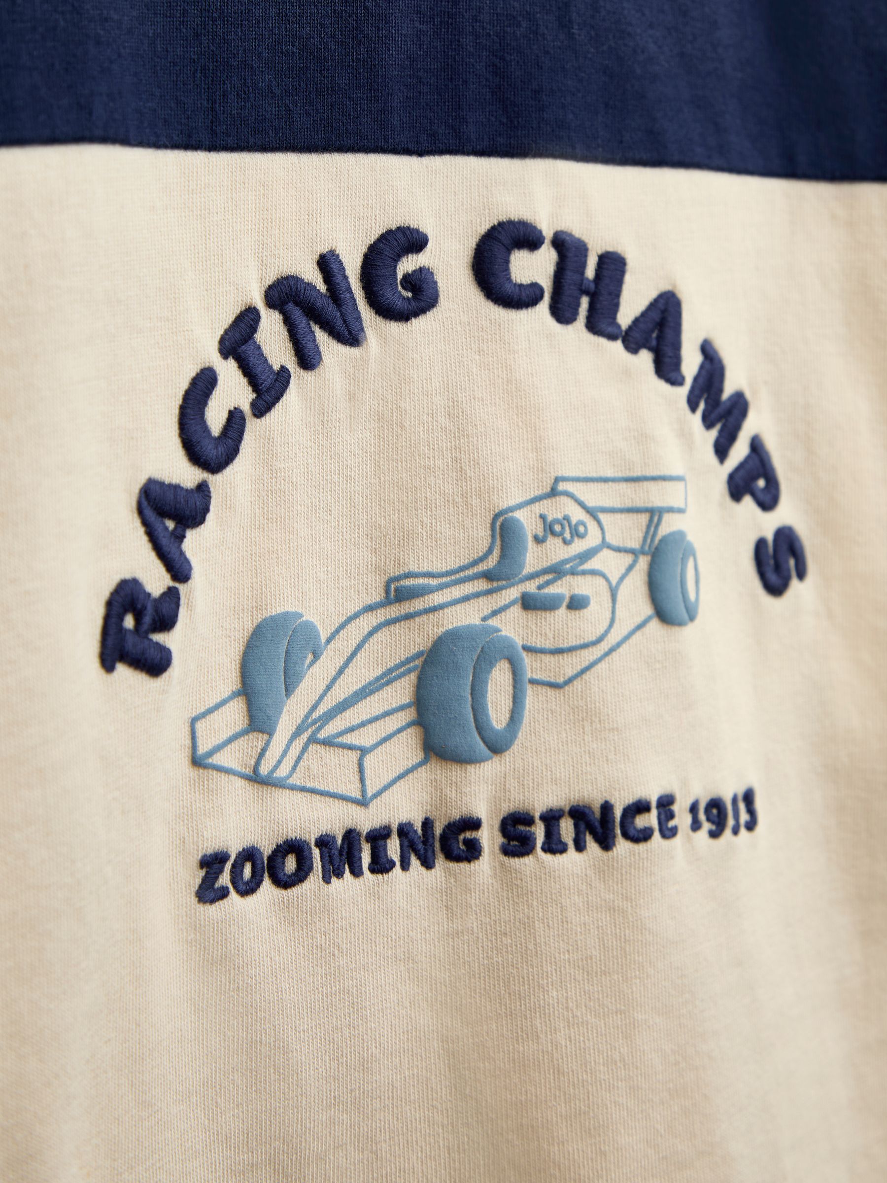 Ecru White Race Car Printed Top - Image 3 of 4