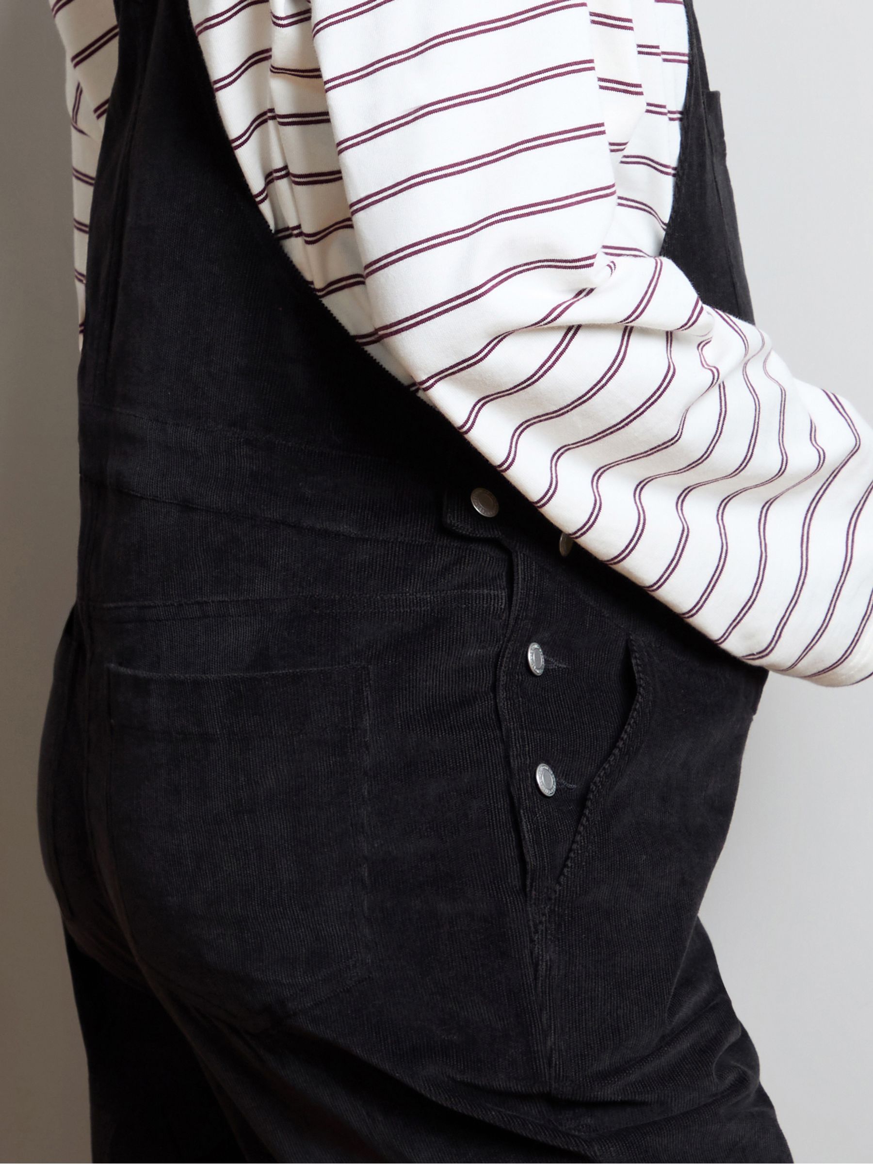 Black Cord Maternity Dungarees - Image 6 of 6