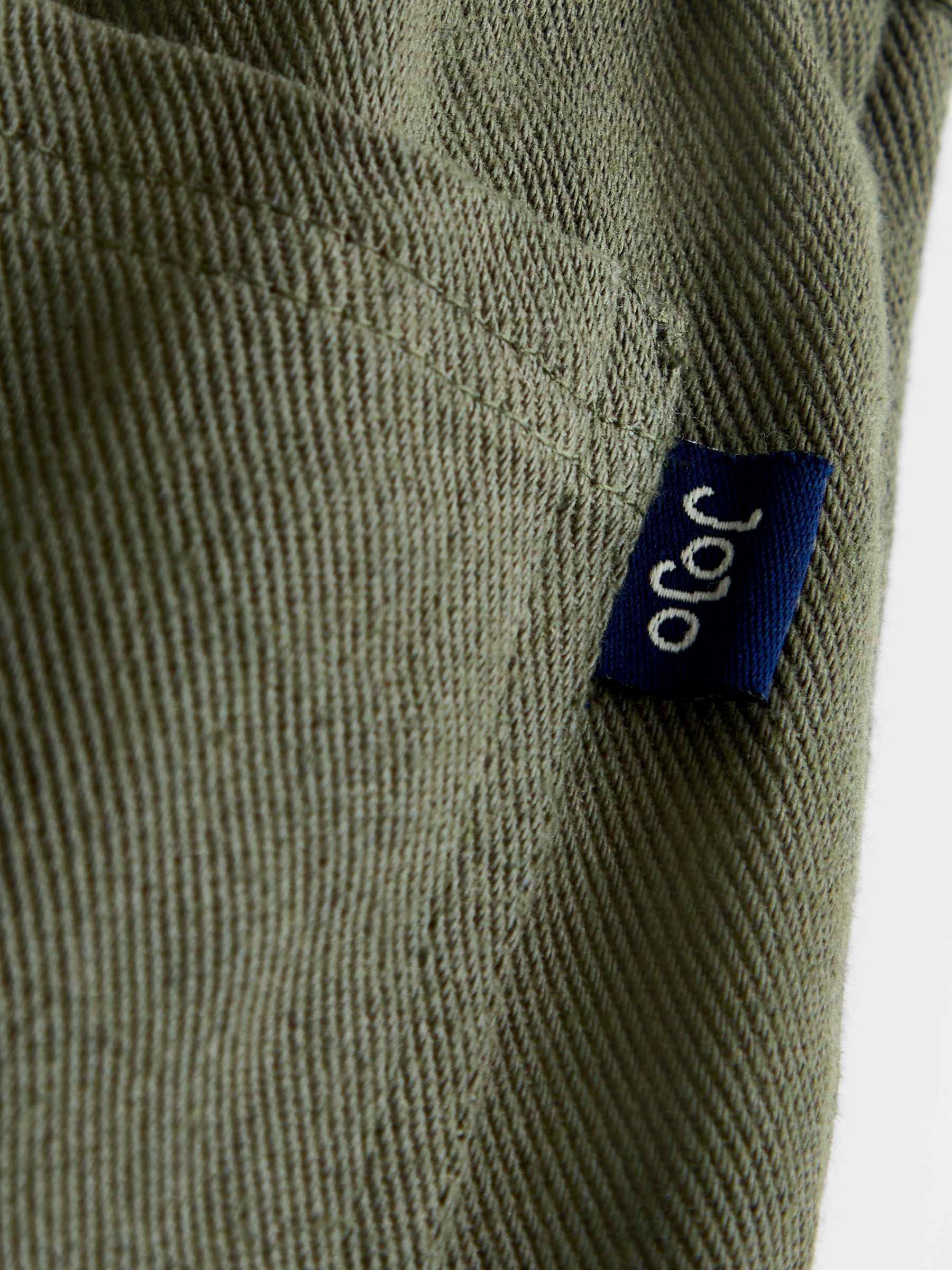 Khaki Green Woven Cargo Joggers - Image 4 of 4