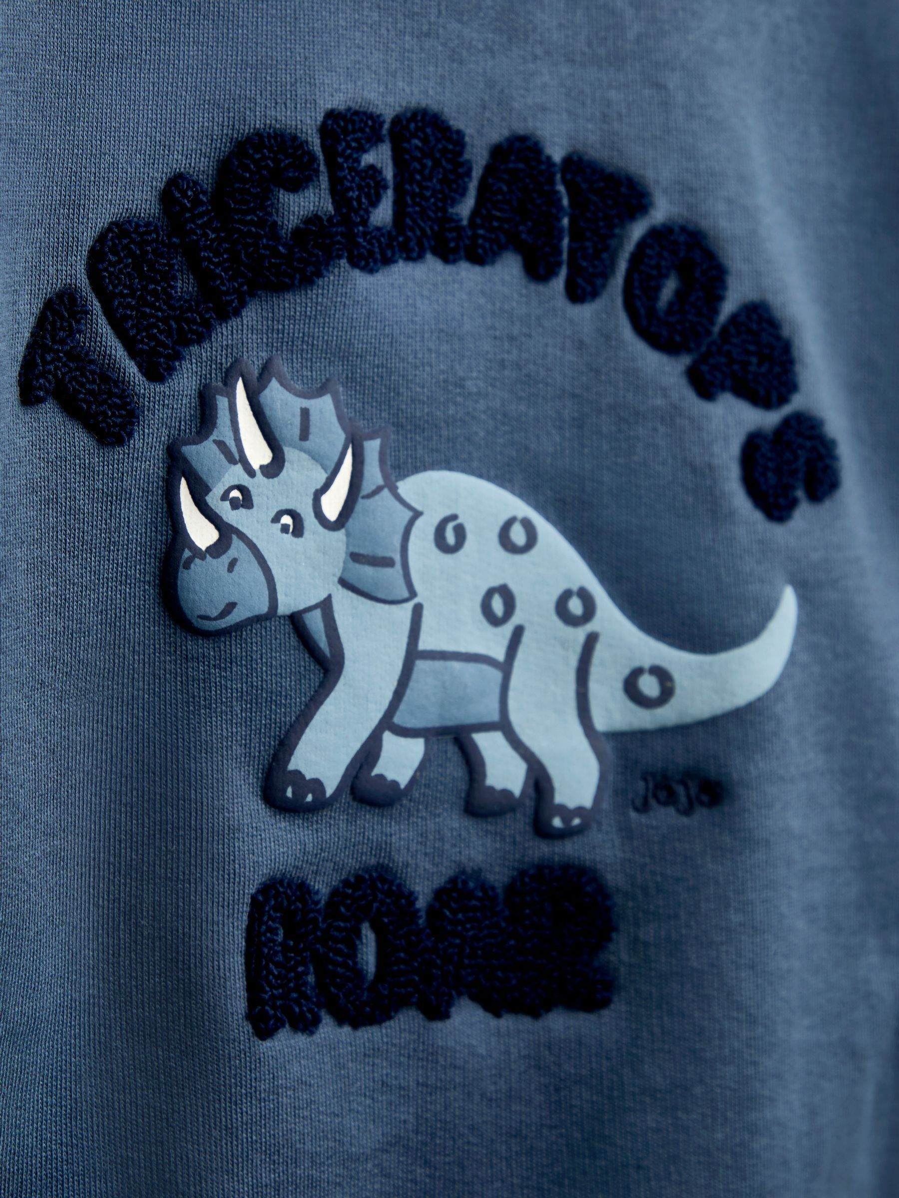 Blue Triceratops Sweatshirt - Image 3 of 4