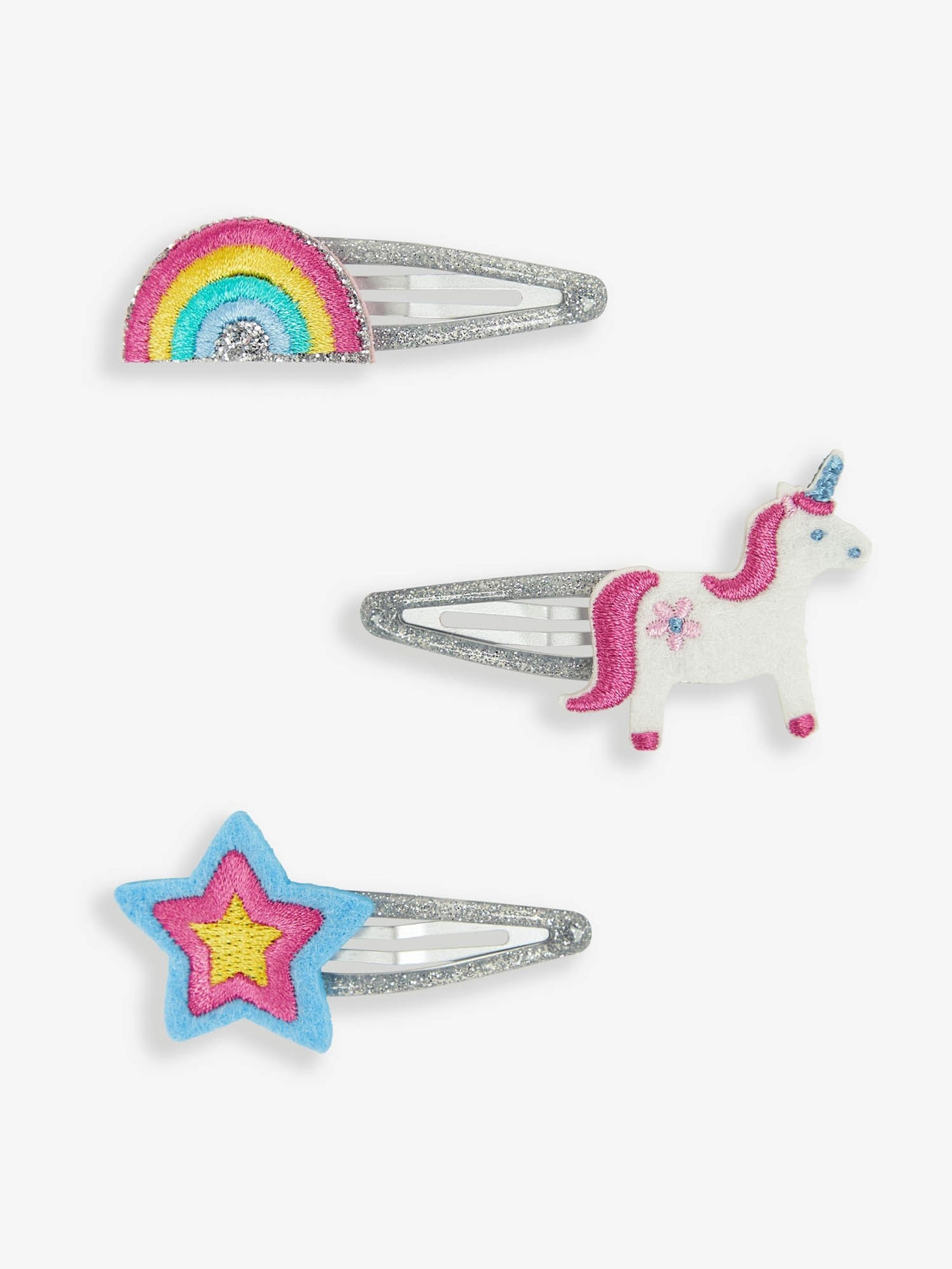 Pink 3-Pack Unicorn Clips - Image 2 of 2