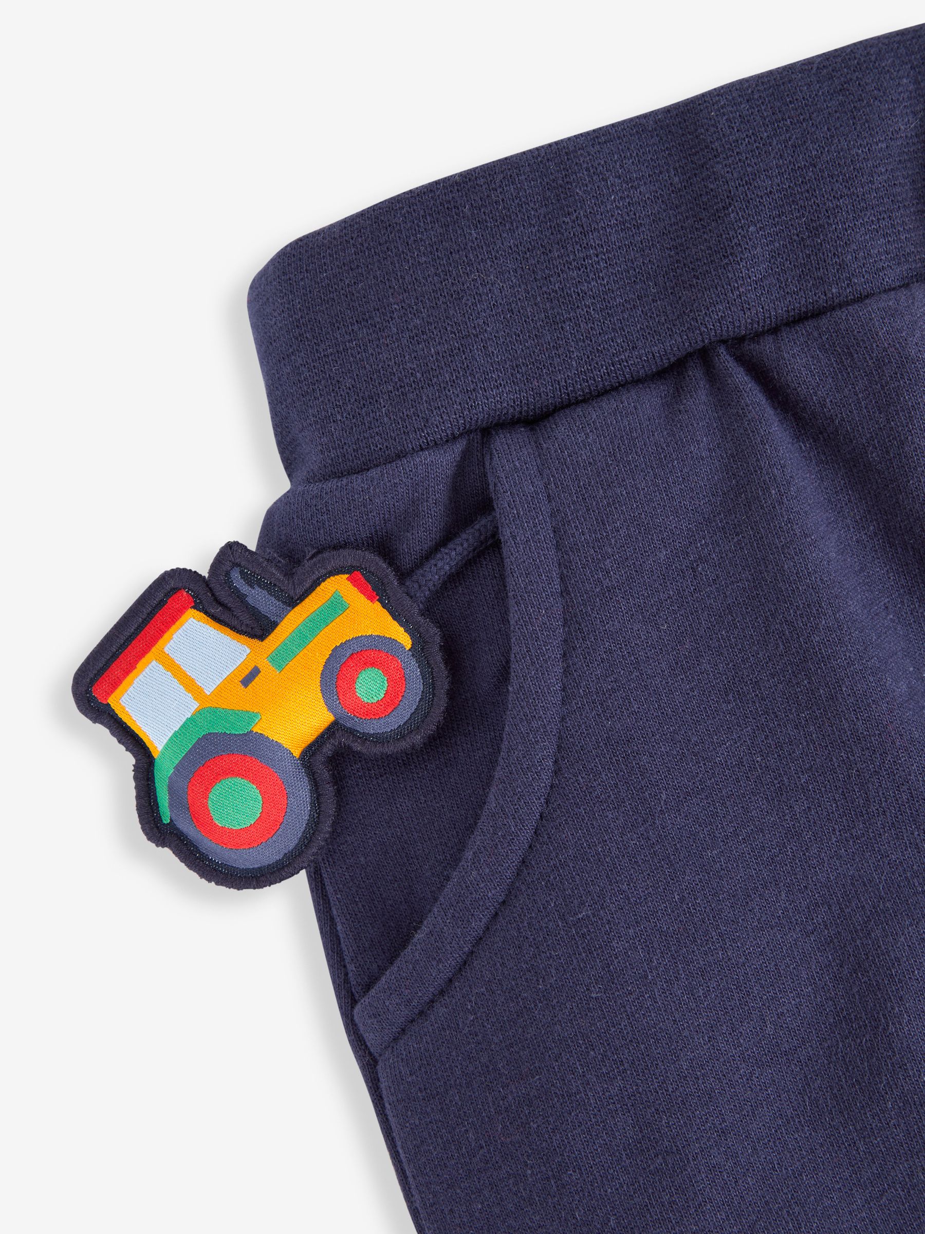 Navy Blue Tractor Appliqué Jersey Sweatshirt & Leggings Set - Image 8 of 8