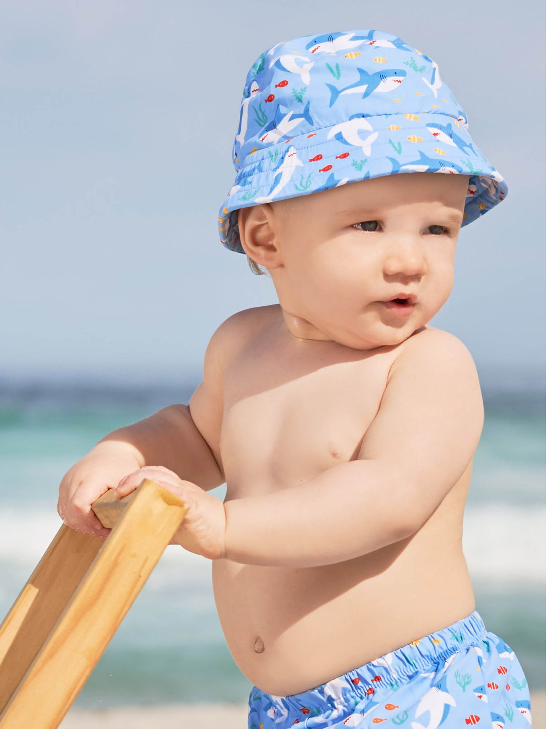 Shark Kids' Shark Bucket Sun Hat - Image 1 of 6
