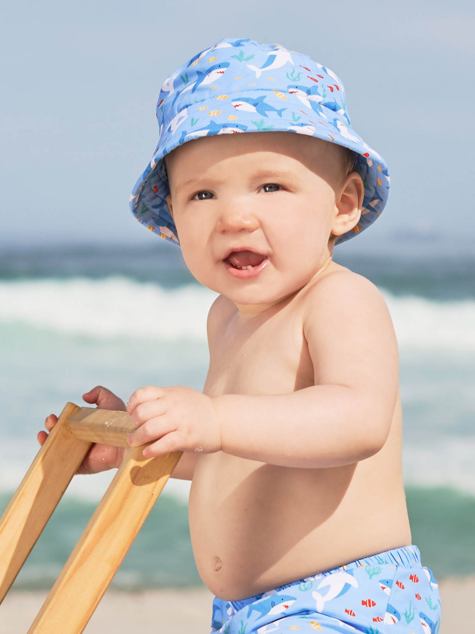 Shark Kids' Shark Bucket Sun Hat - Image 2 of 6