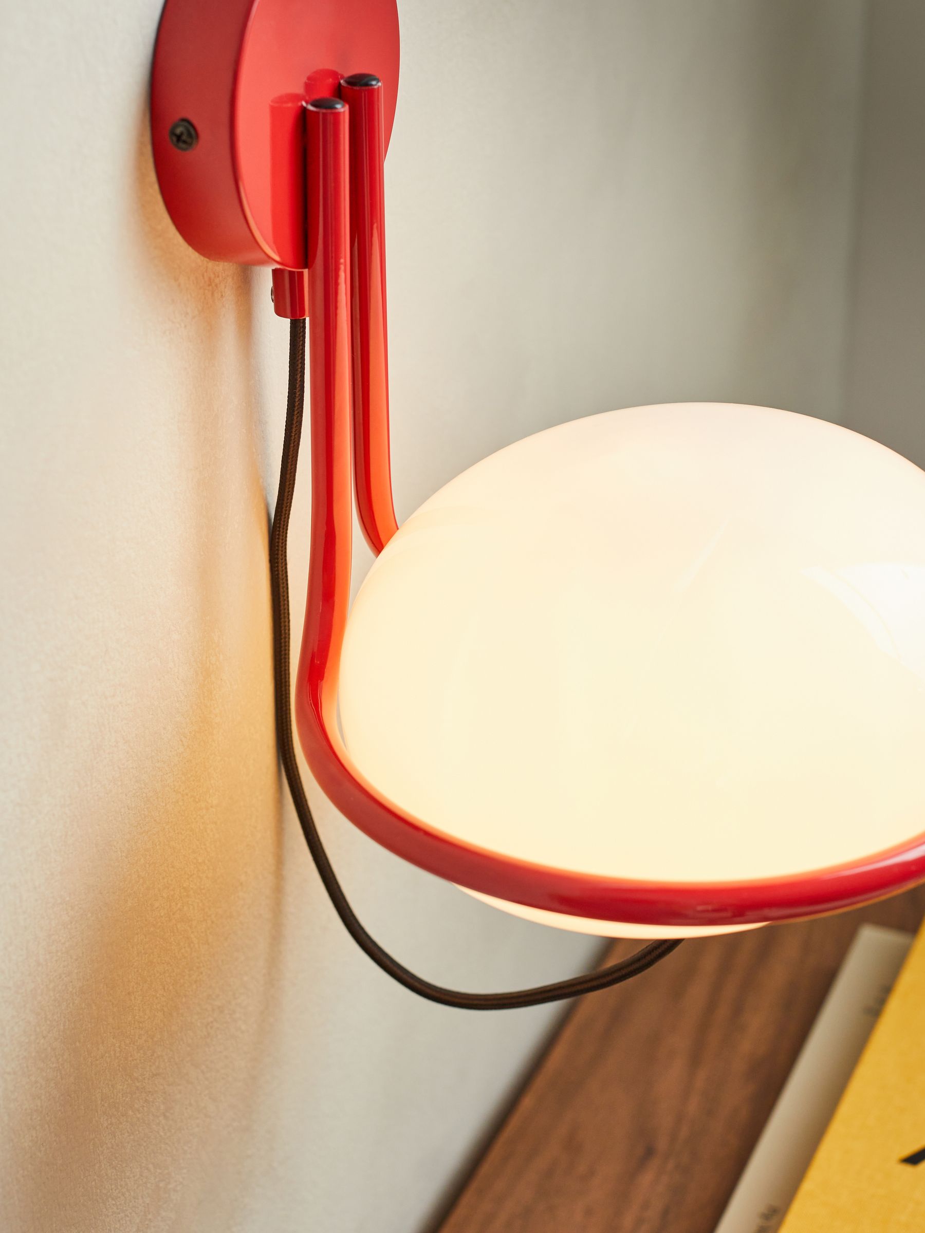 Piper Wall Light in Red - Image 2 of 2