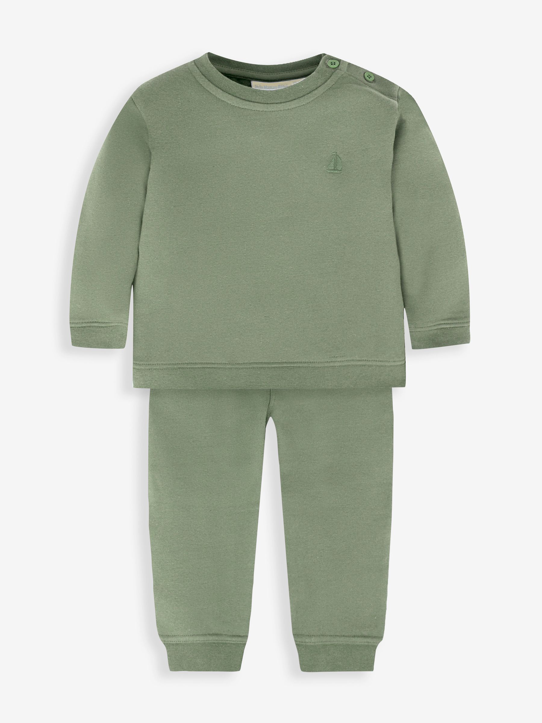 Khaki Boys' Classic Sweatshirt & Jogger Set - Image 1 of 1