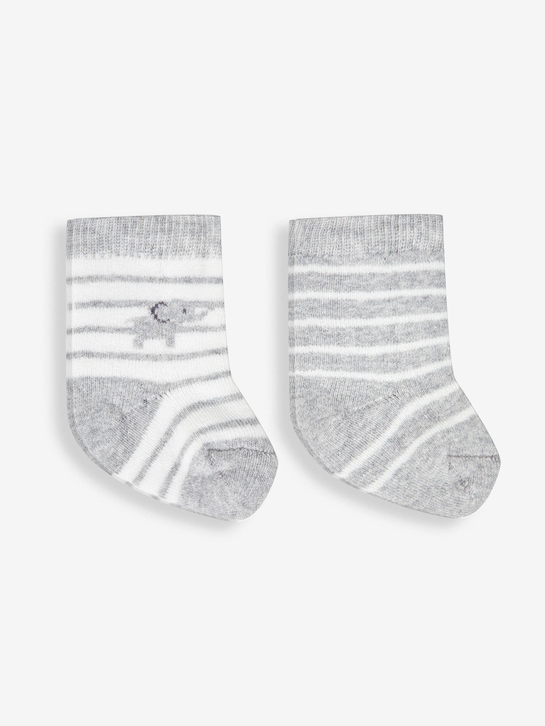 Grey Elephant 2-Pack Baby Socks - Image 1 of 3