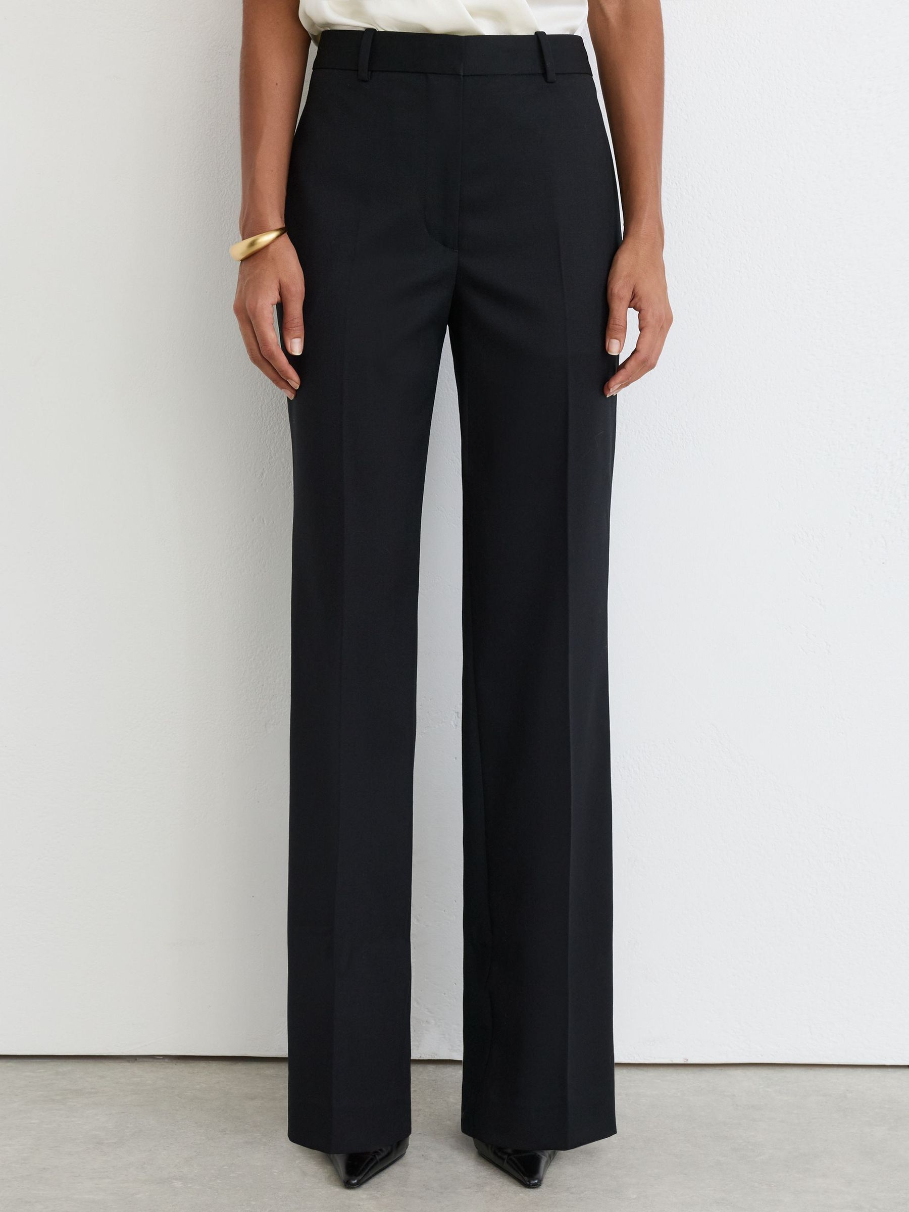 Wool-Blend Straight-Leg Tuxedo Trousers in Black - Image 3 of 6