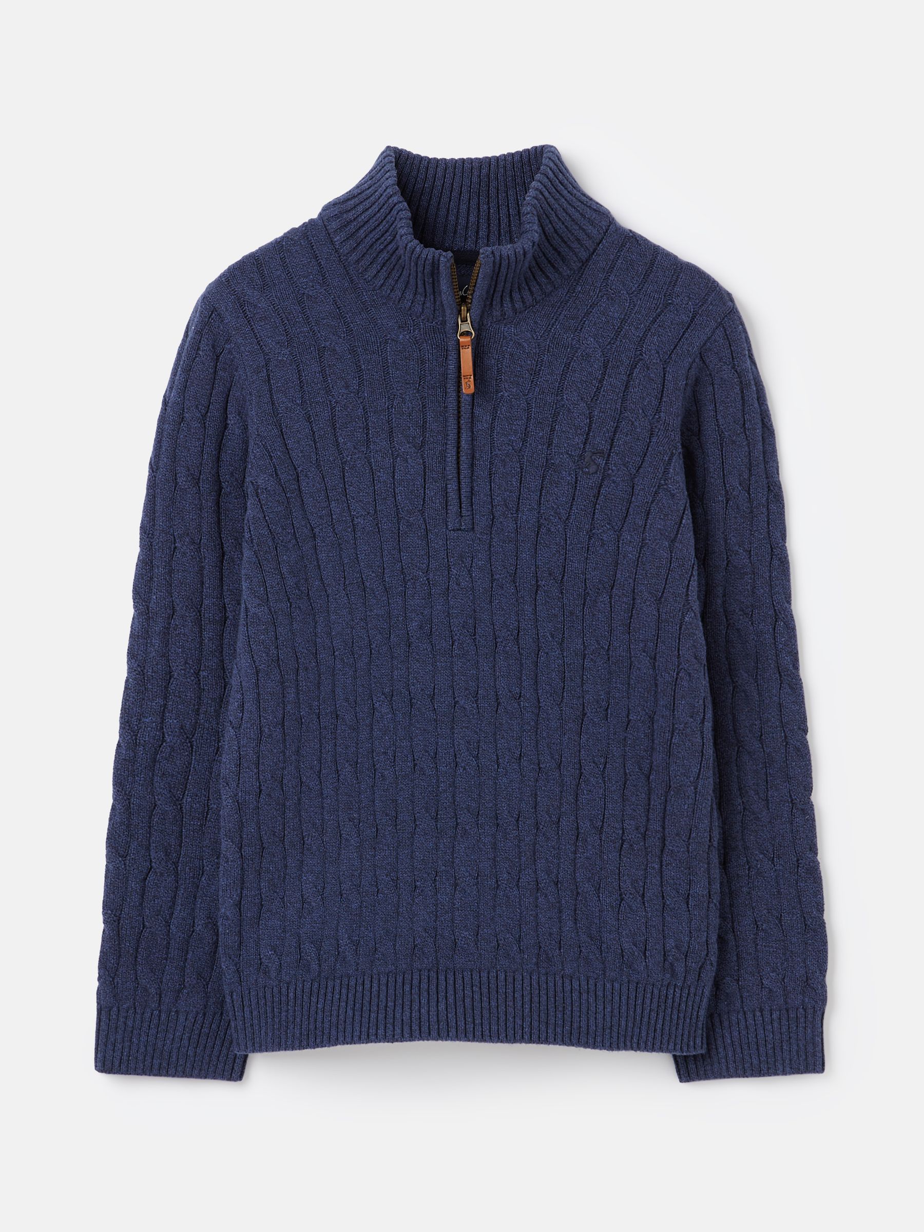 Hillside Navy Quarter Zip Jumper - Image 4 of 5