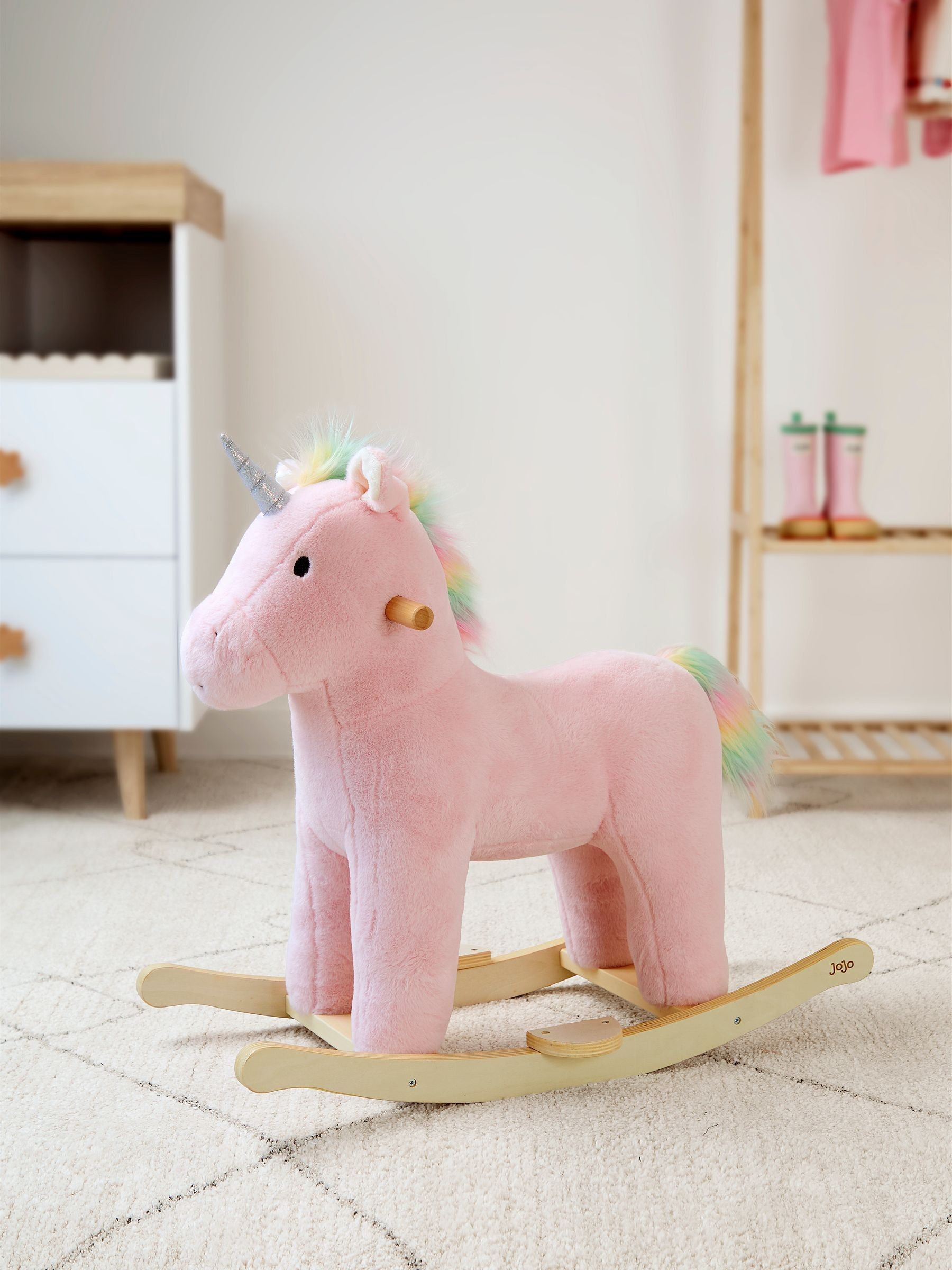 Wooden Unicorn Ride-On Toy - Image 3 of 6