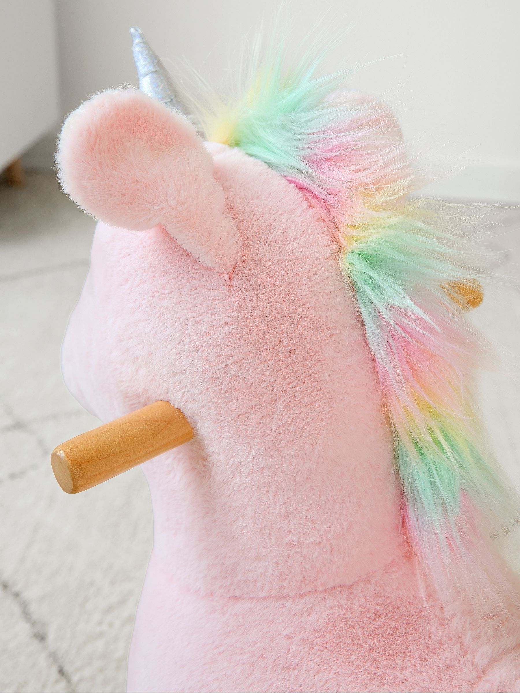 Wooden Unicorn Ride-On Toy - Image 6 of 6