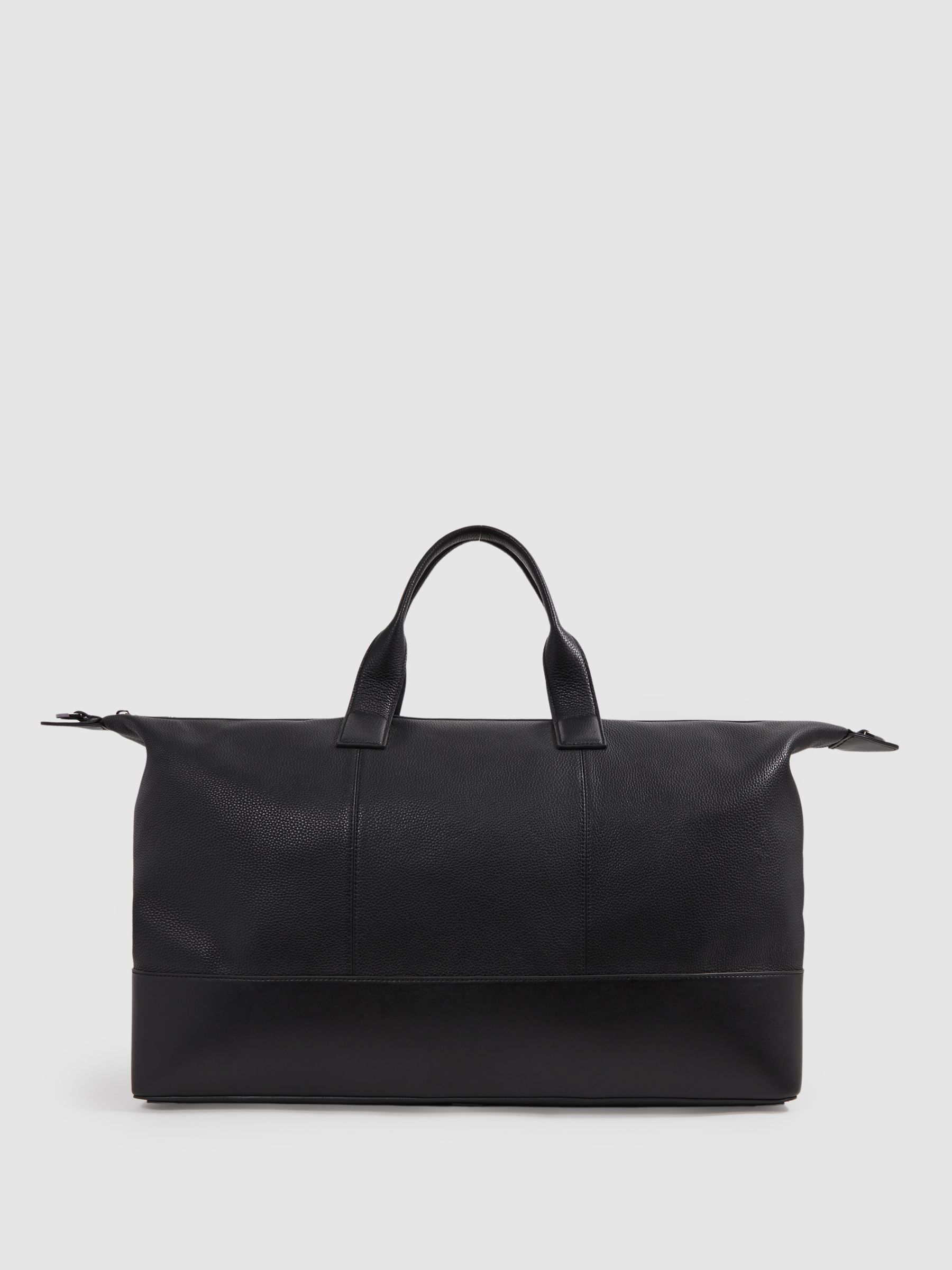 Leather Travel Bag in Black - Image 1 of 6