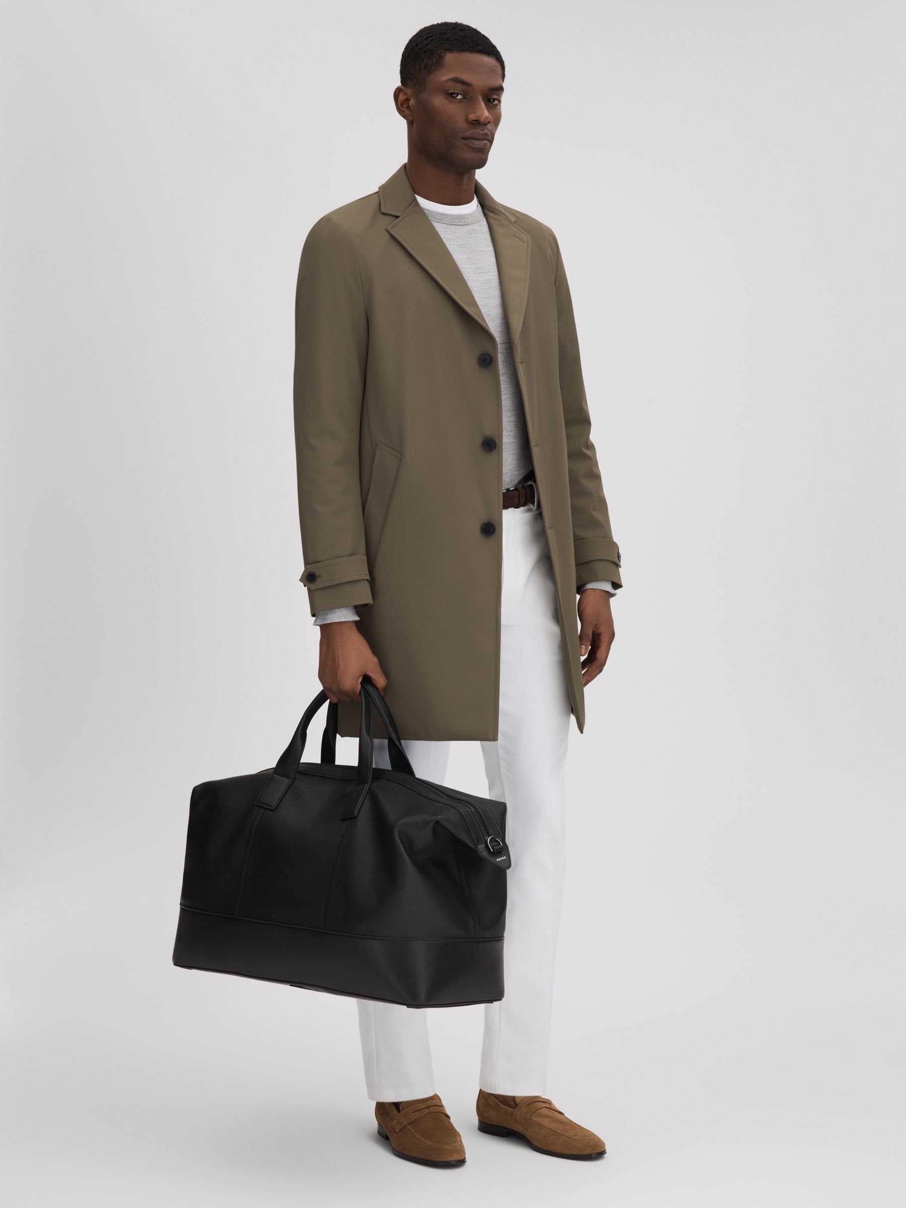 Leather Travel Bag in Black - image 1