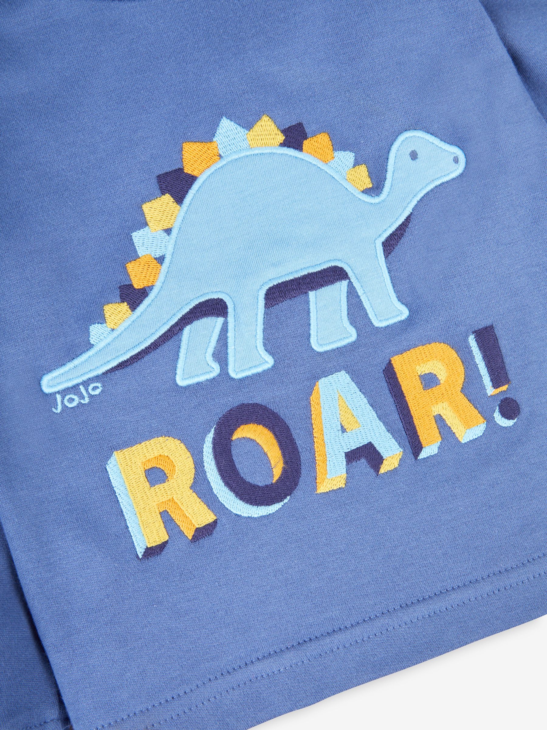 Blue Boys' Dinosaur Jersey Pyjamas - Image 4 of 5
