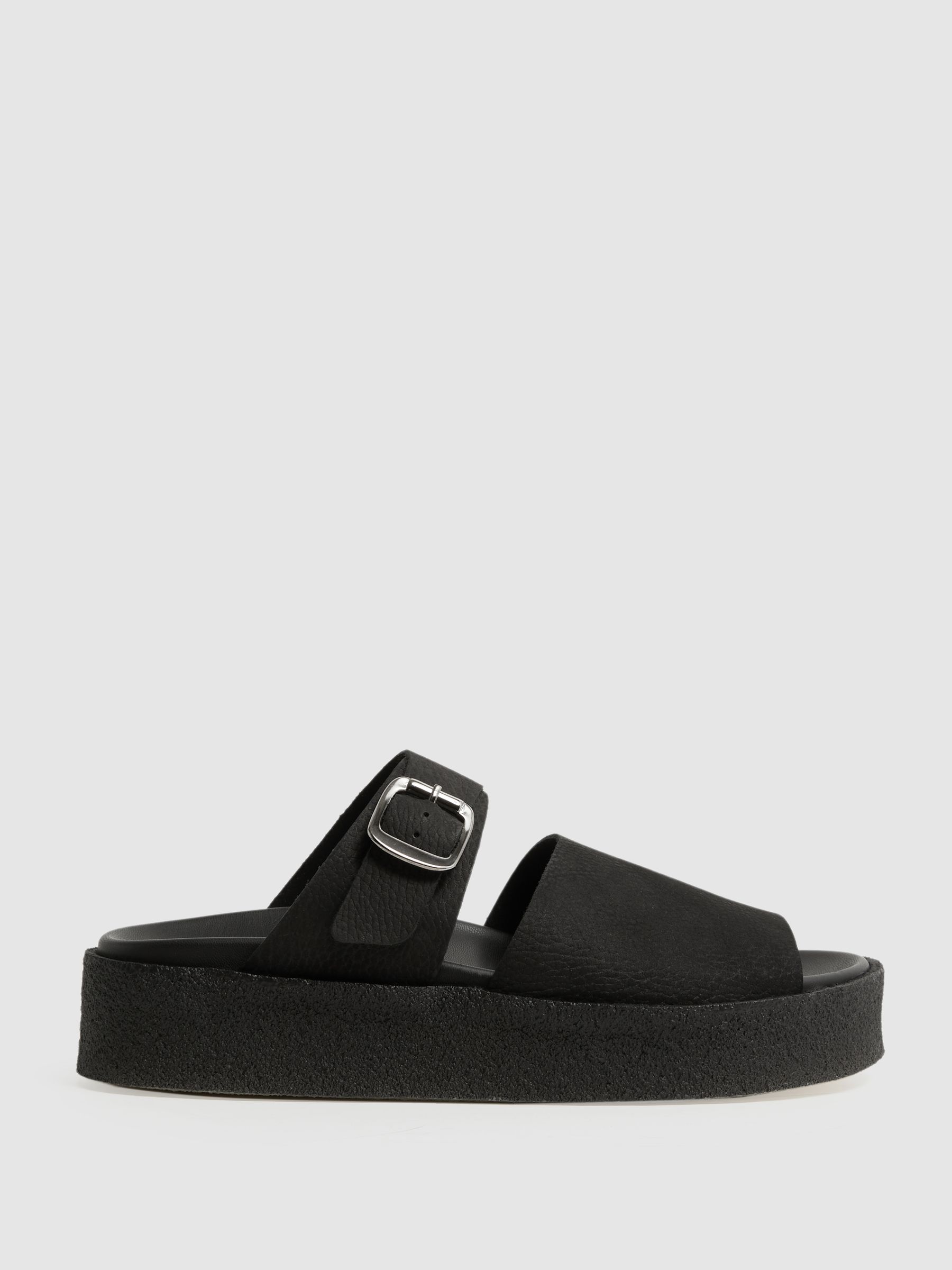 Clarks Originals Suede Crepe Sandals in Black - Image 1 of 5 Clarks Originals Suede Crepe Sandals in Black - Image 1 of 5