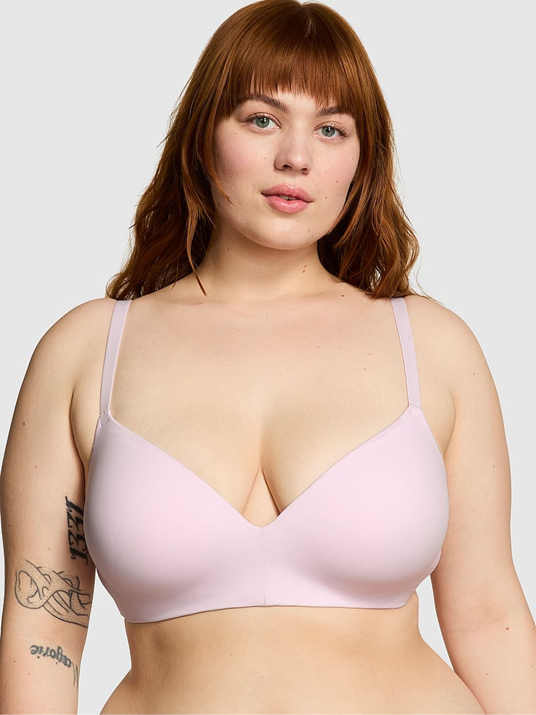 Pink Tulip Rib Non Wired Lightly Lined Bra - Image 1 of 1 Pink Tulip Rib Non Wired Lightly Lined Bra - Image 1 of 1