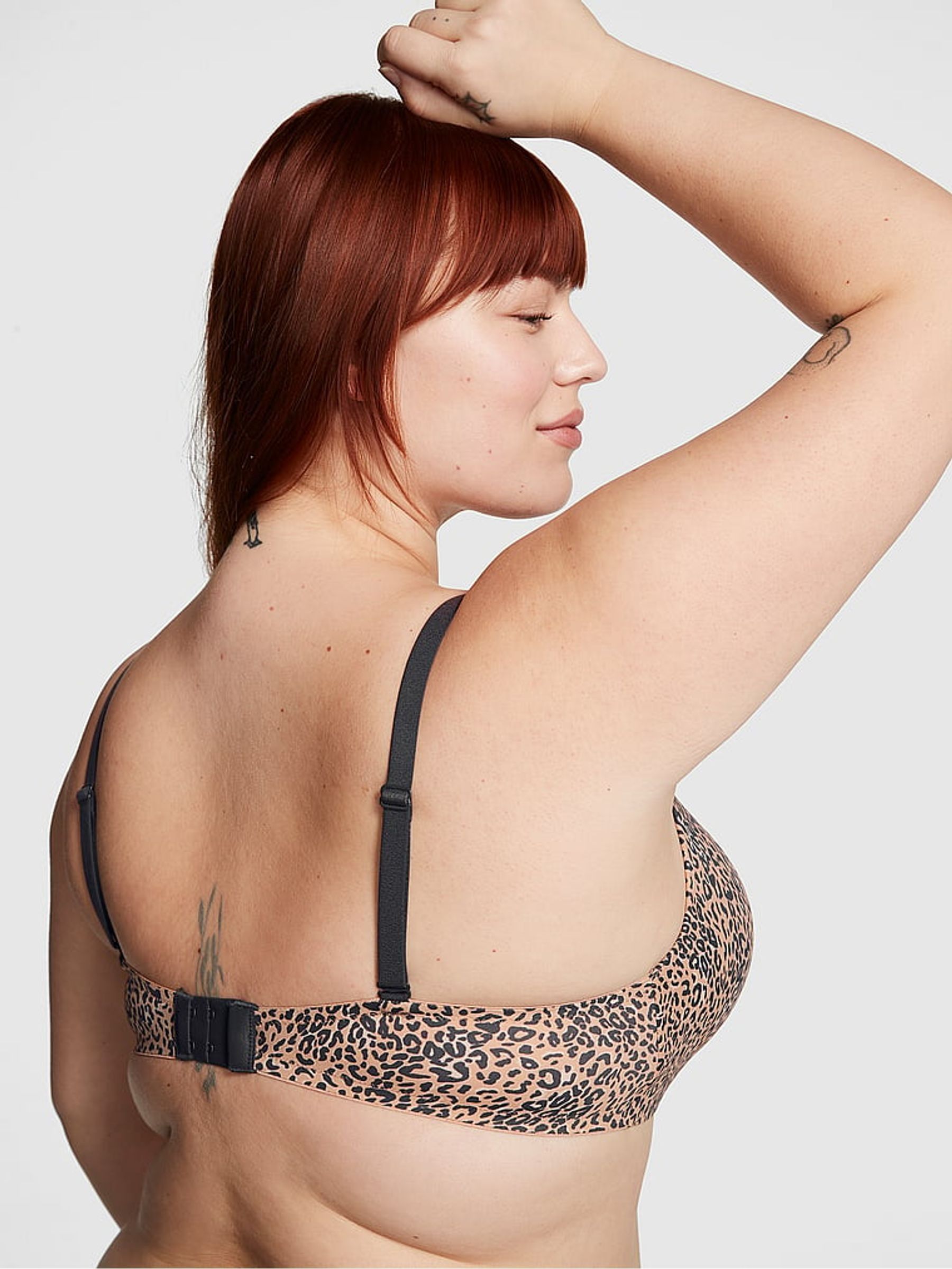 Brown Leopard Non Wired Push Up Bra - Image 2 of 3