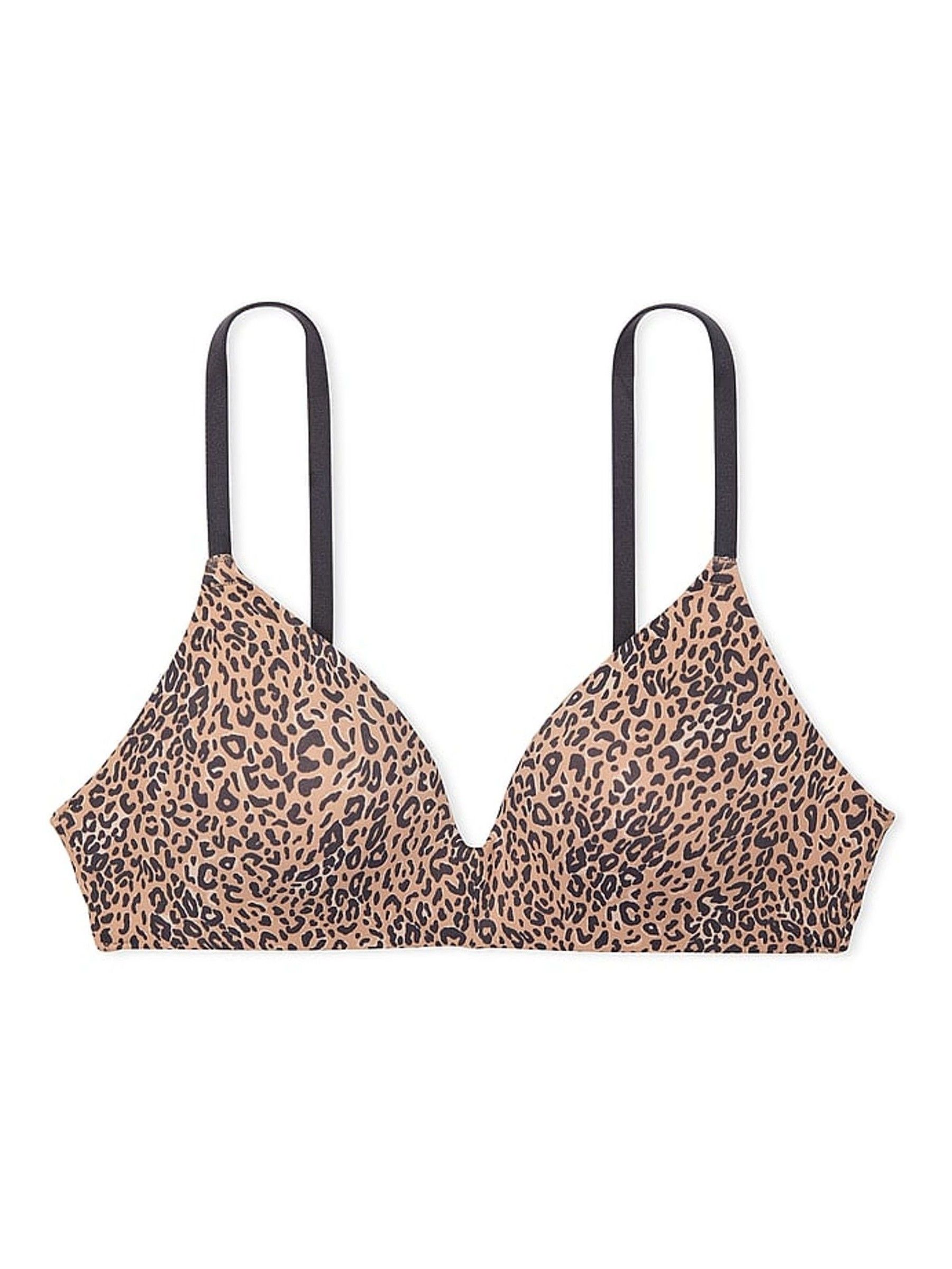 Brown Leopard Non Wired Push Up Bra - Image 3 of 3