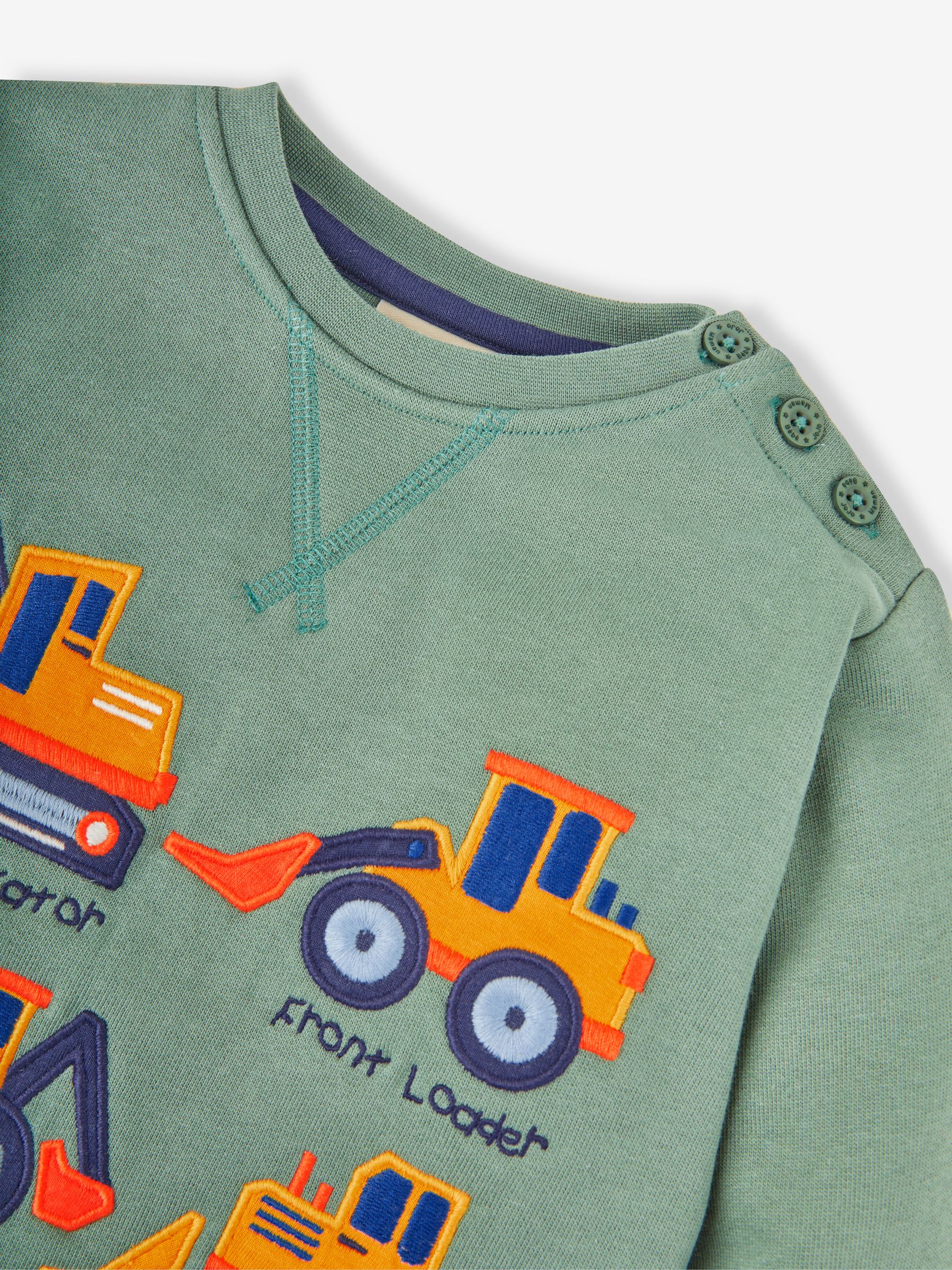 Green Diggers Digger Appliqué Sweatshirt - Image 3 of 3