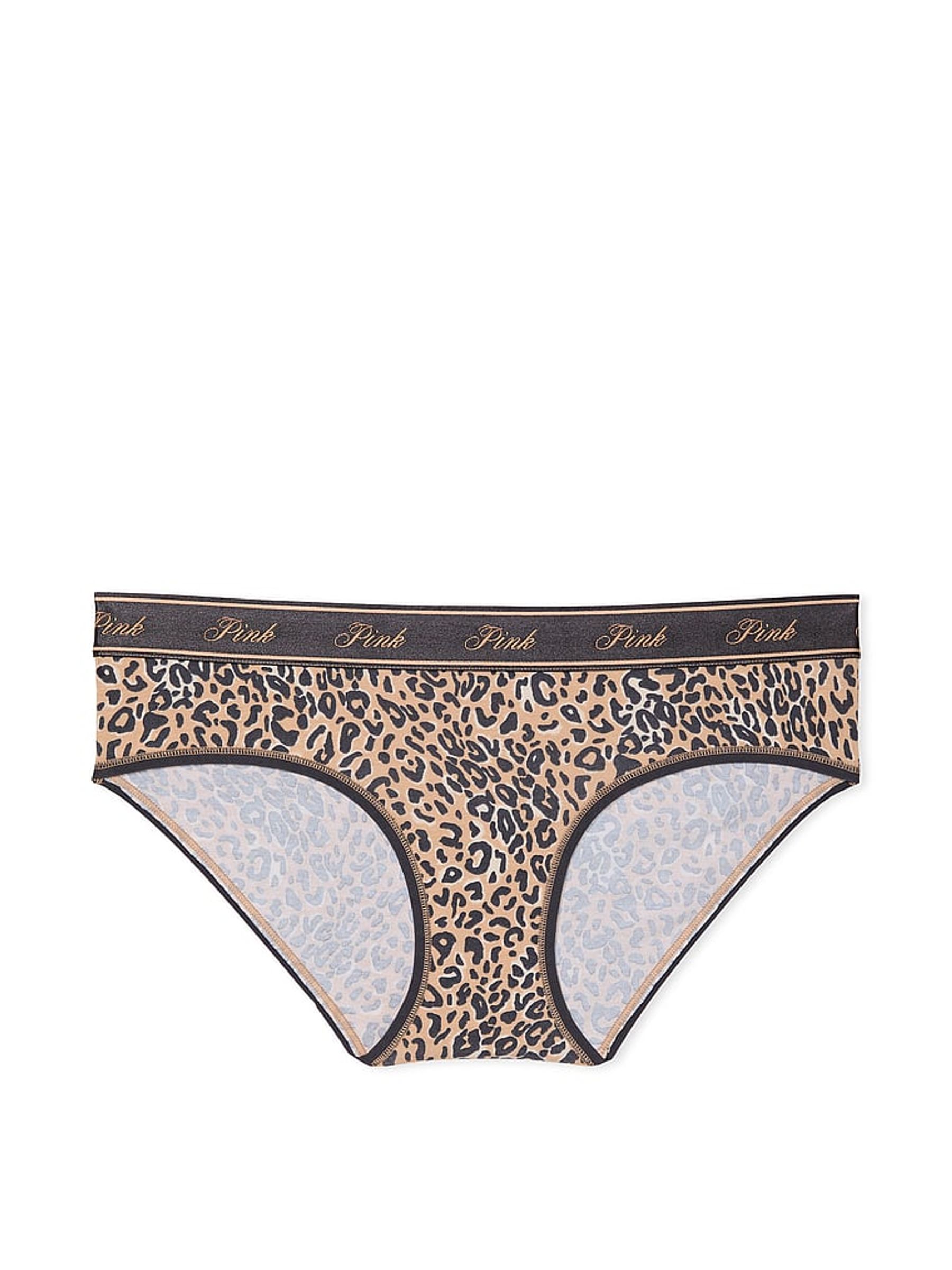 Leopard Brown Hipster Cotton Logo Knickers - Image 3 of 3