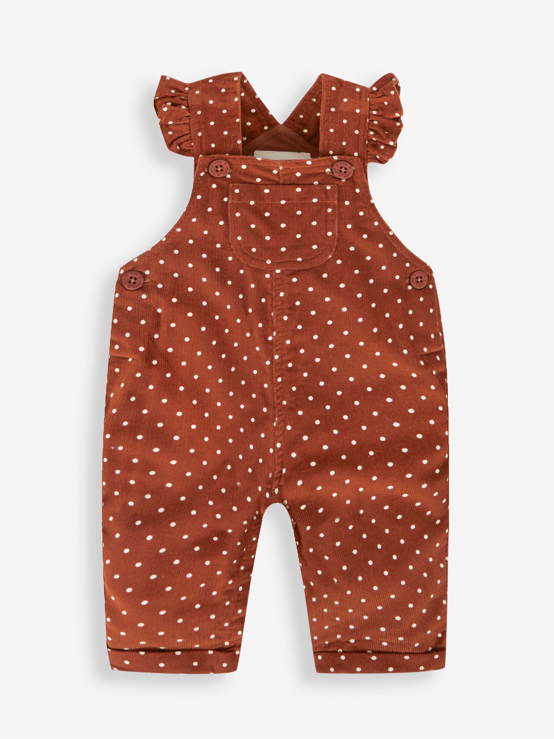 Toffee Girls' Frill Cord Dungarees - Image 3 of 5