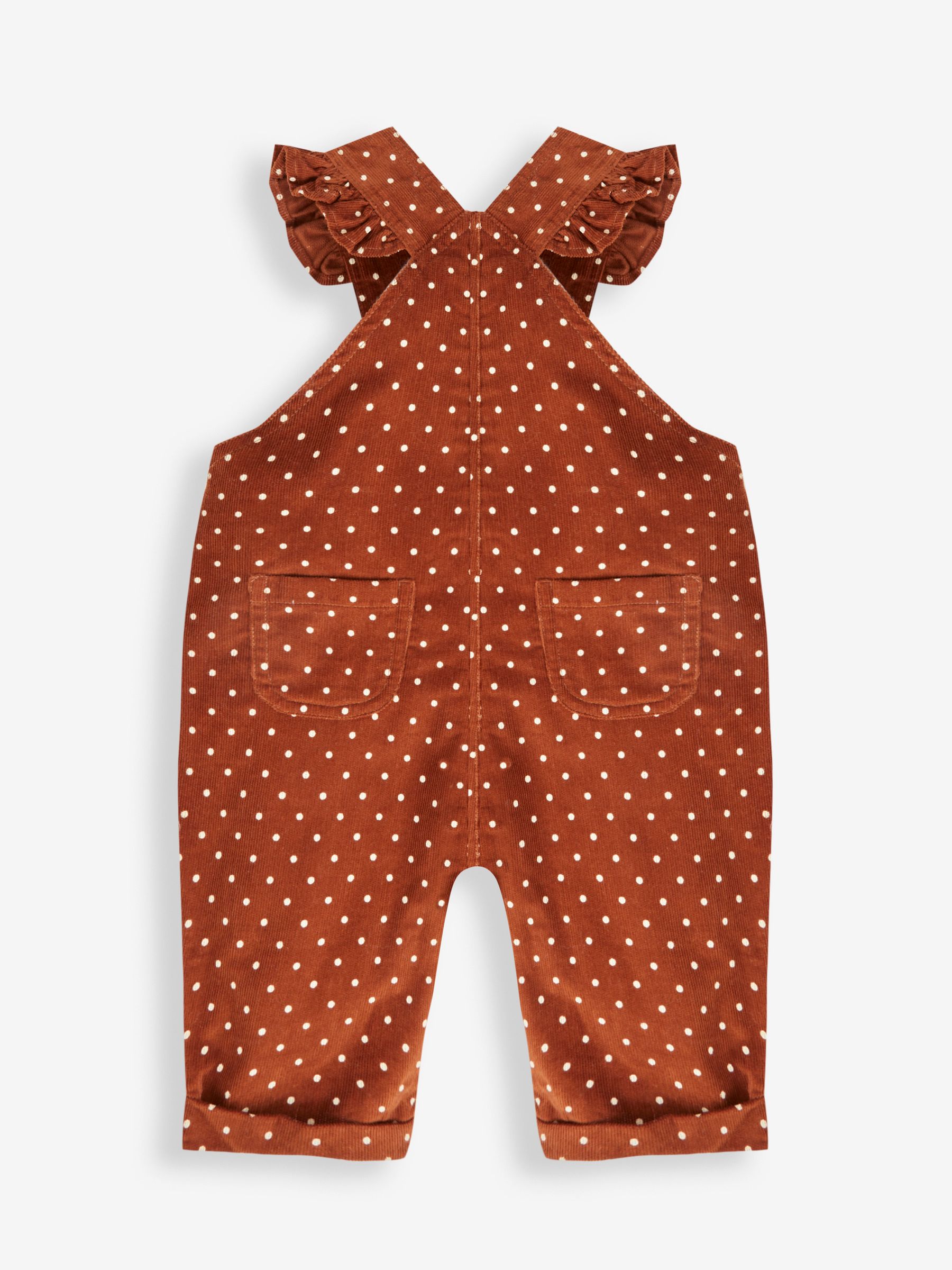 Toffee Girls' Frill Cord Dungarees - Image 4 of 5