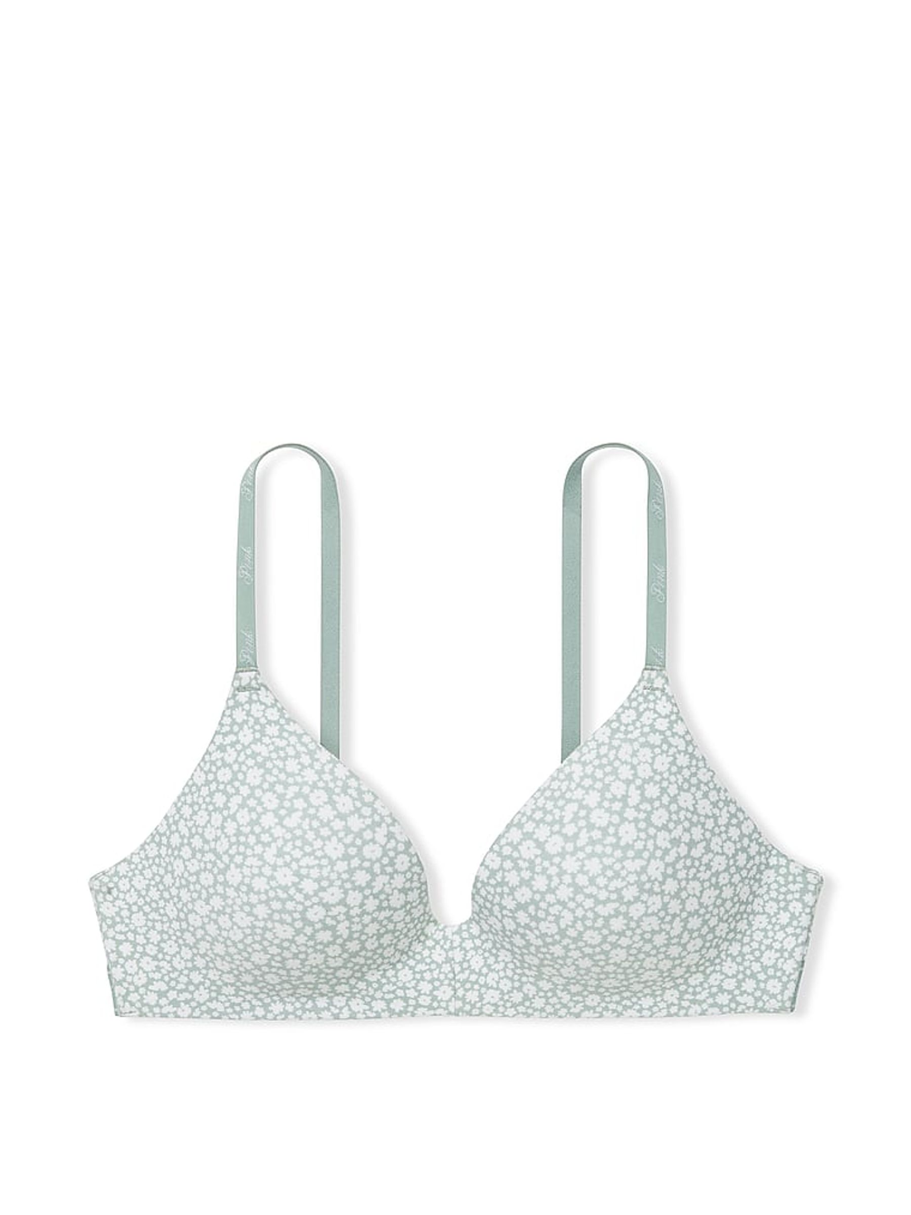 Green Flower Non Wired Lightly Lined Bra - Image 3 of 3