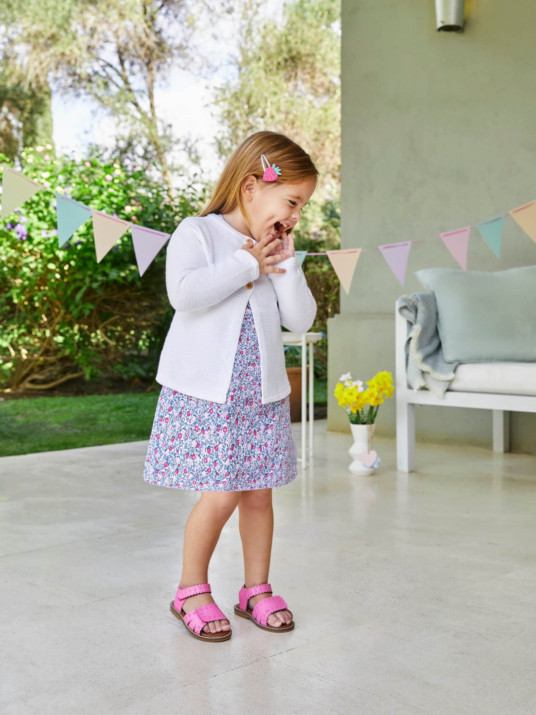 White Classic 100% Cotton Cardigan - Image 1 of 5