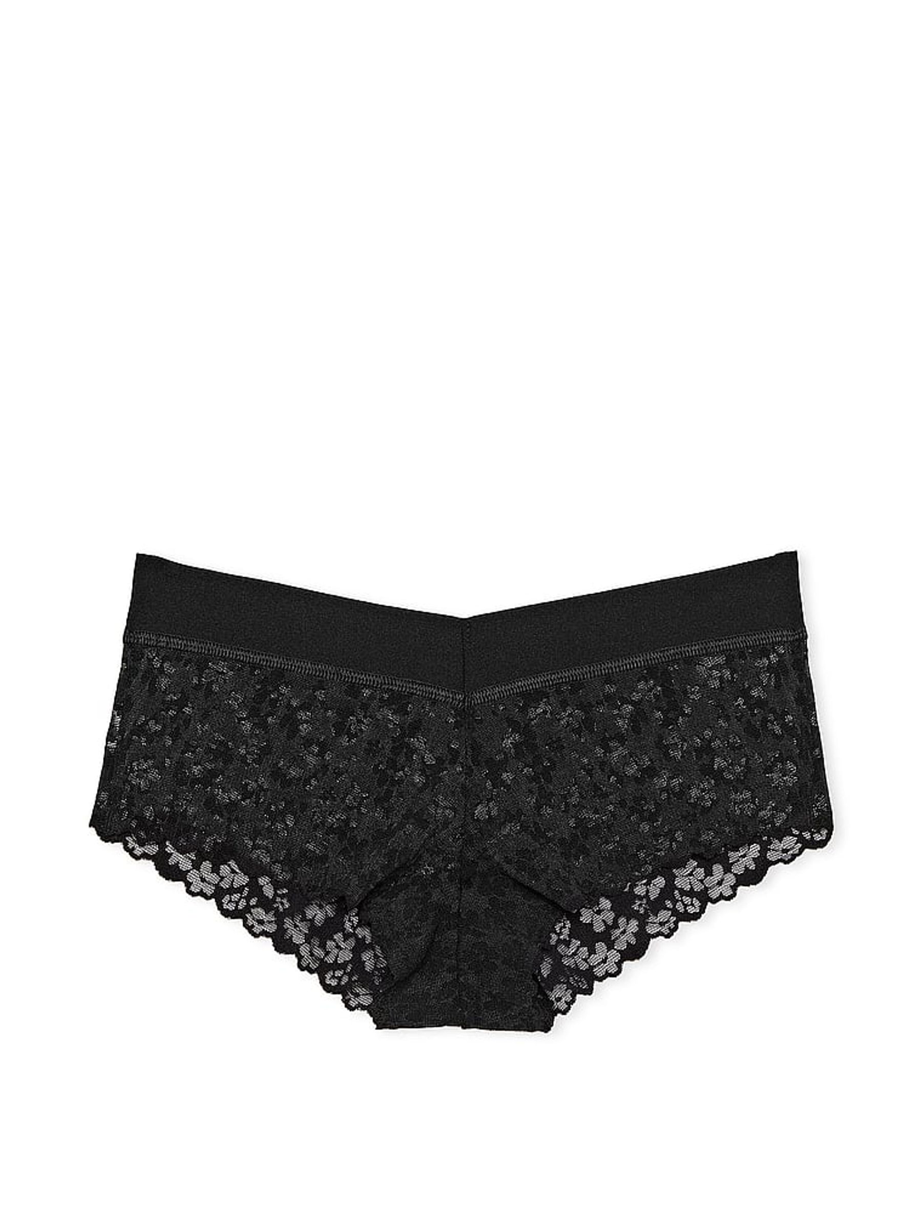 Pure Black Cheeky No Show Lace Knickers - Image 3 of 3