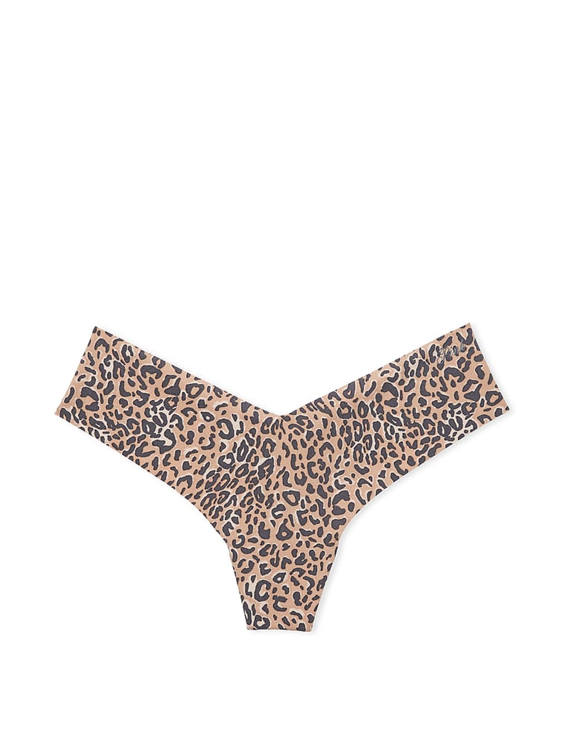 Brown Leopard High Leg Thong Knickers - Image 3 of 3
