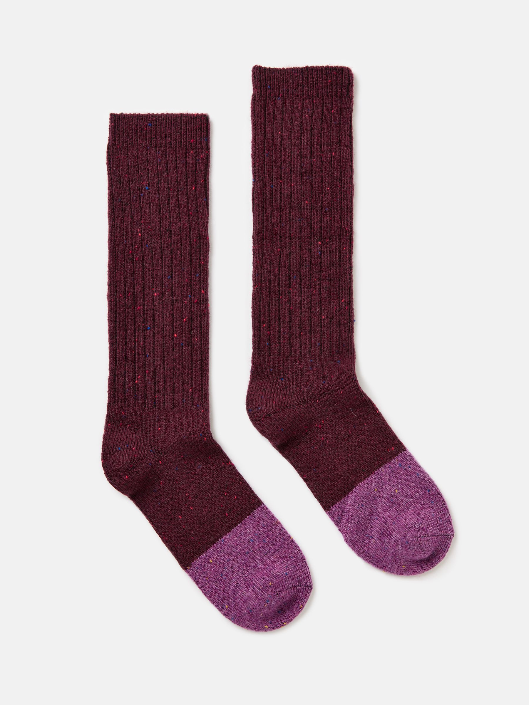 Red / Purple Wool Blend Ankle Socks - Image 3 of 3