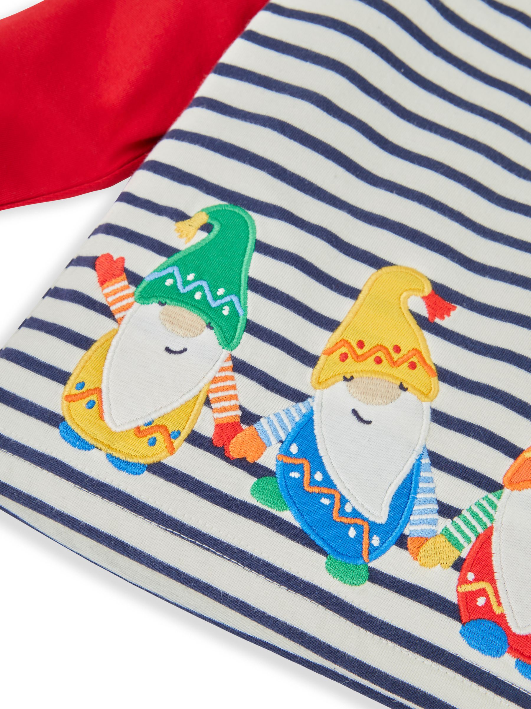 Ecru Navy Stripe Gonks Appliqué Top - Image 3 of 3