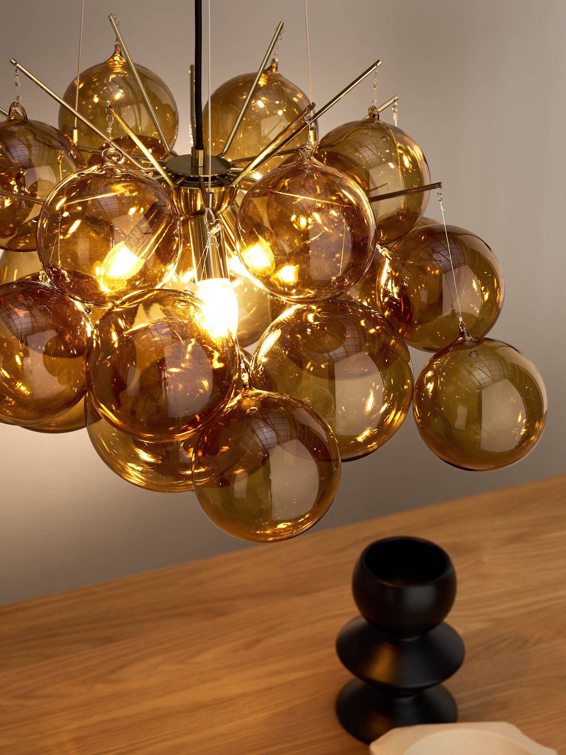 Luz Cluster Pendant Light in Amber - Image 2 of 4