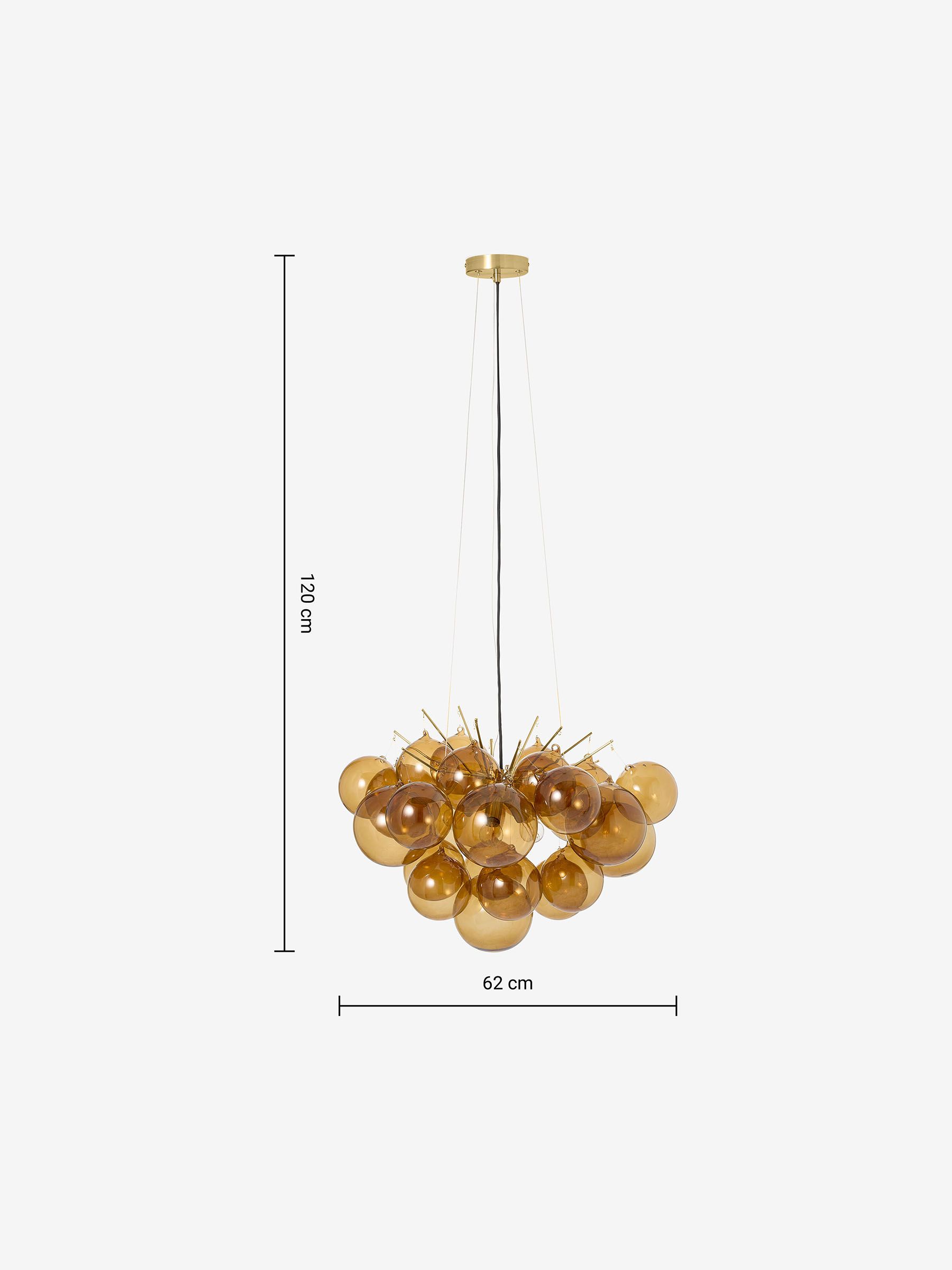 Luz Cluster Pendant Light in Amber - Image 4 of 4