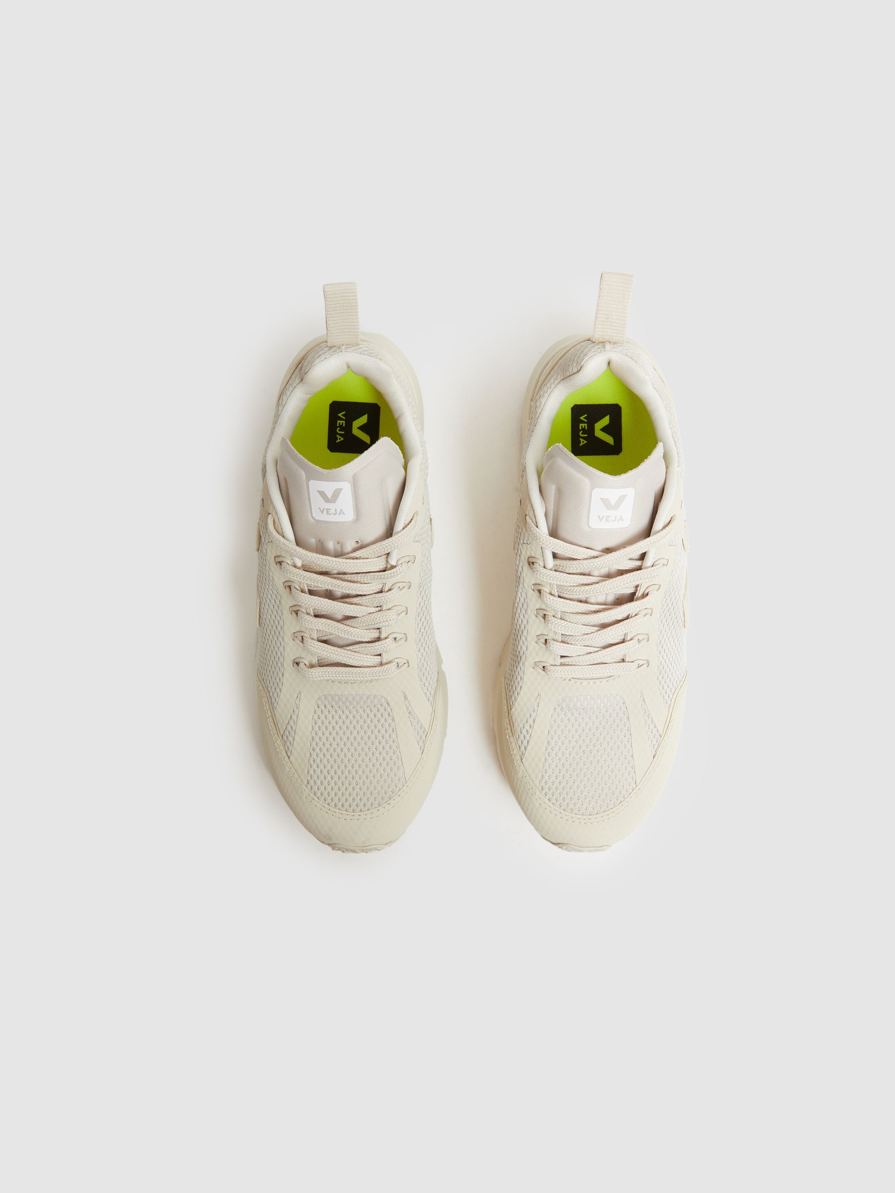 Veja Mesh Running Trainers in White  Pierre - Image 3 of 6