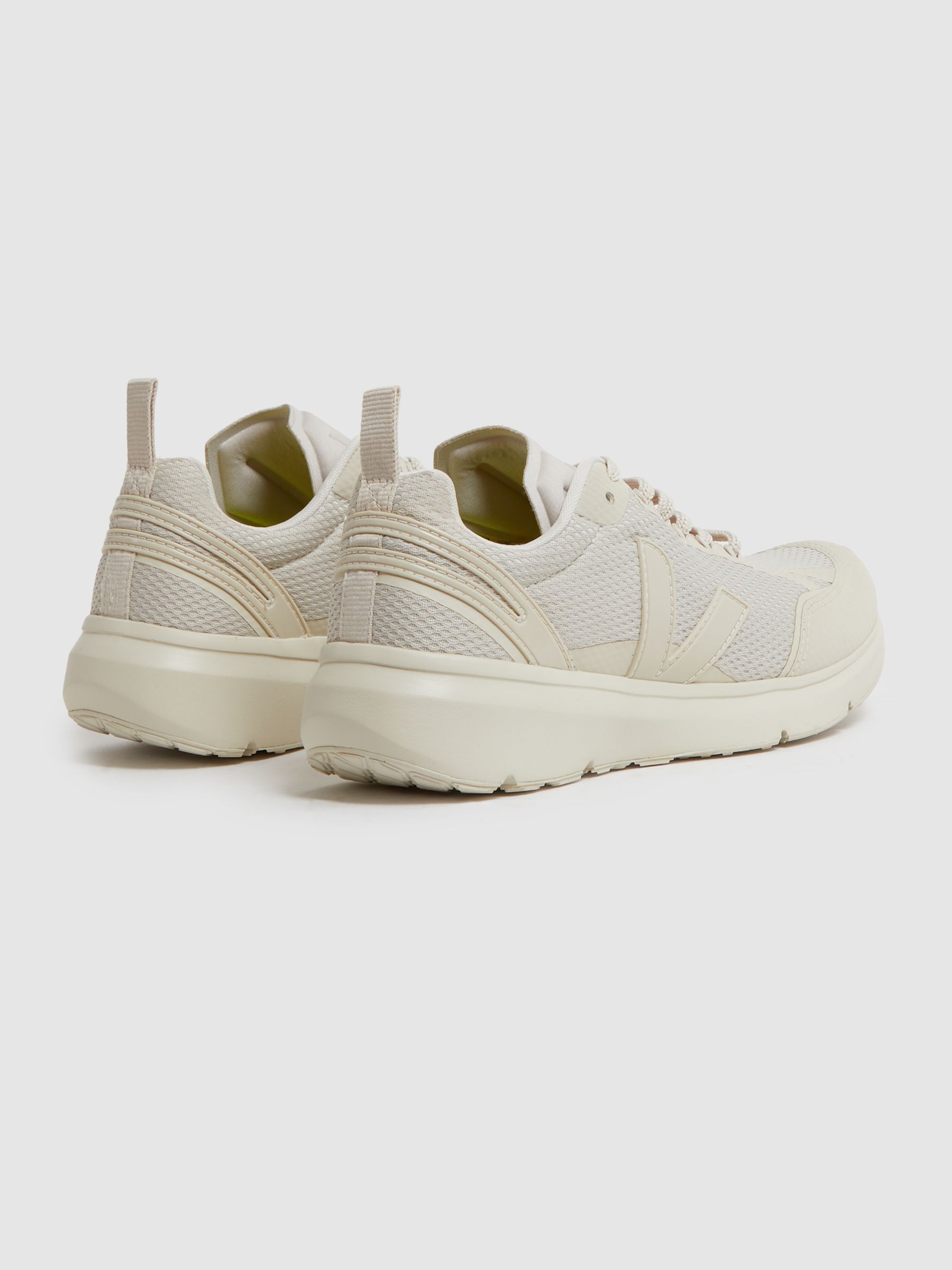 Veja Mesh Running Trainers in White  Pierre - Image 4 of 6