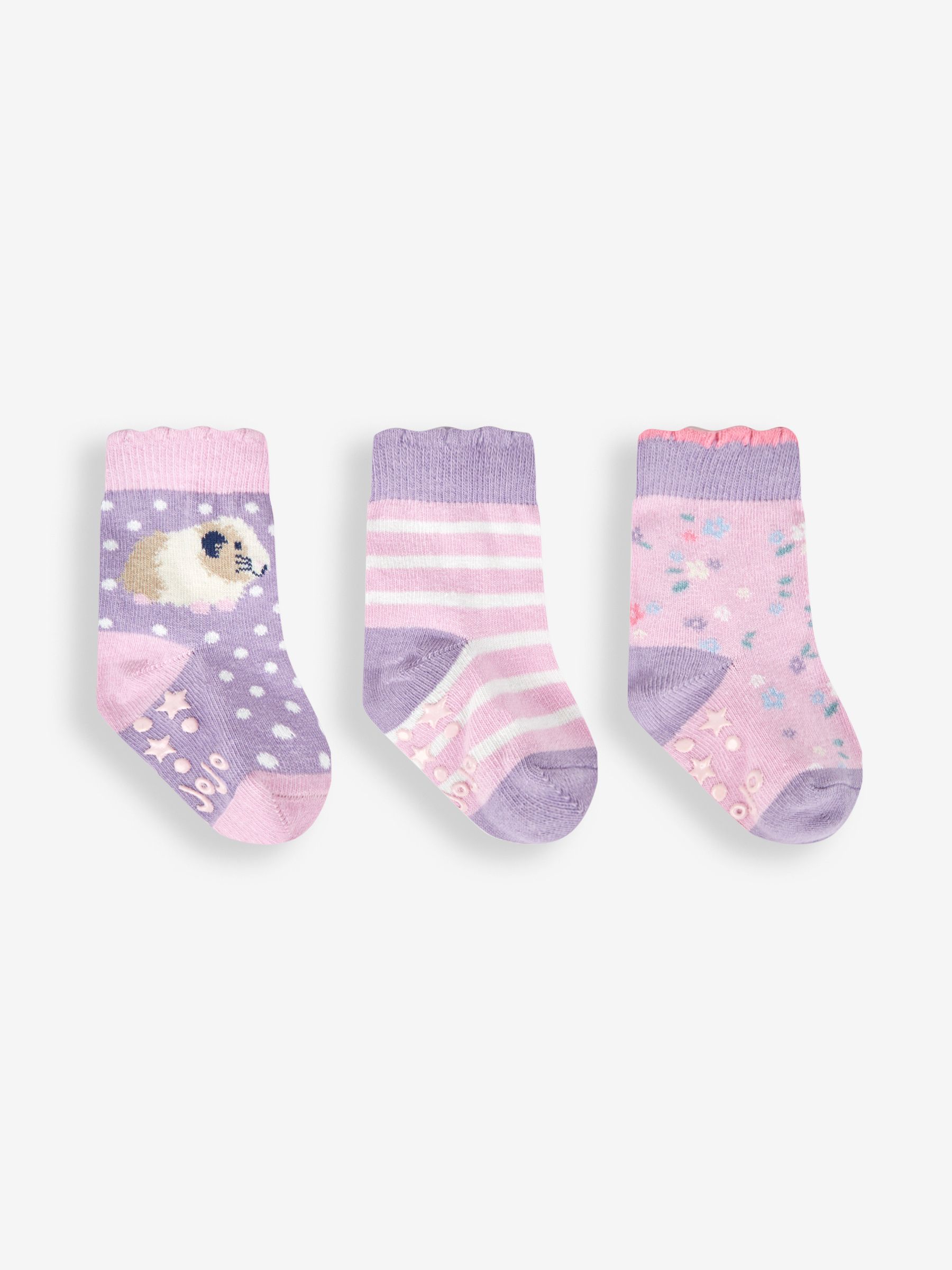 Lilac 3-Pack Guinea Pig Socks - Image 1 of 1