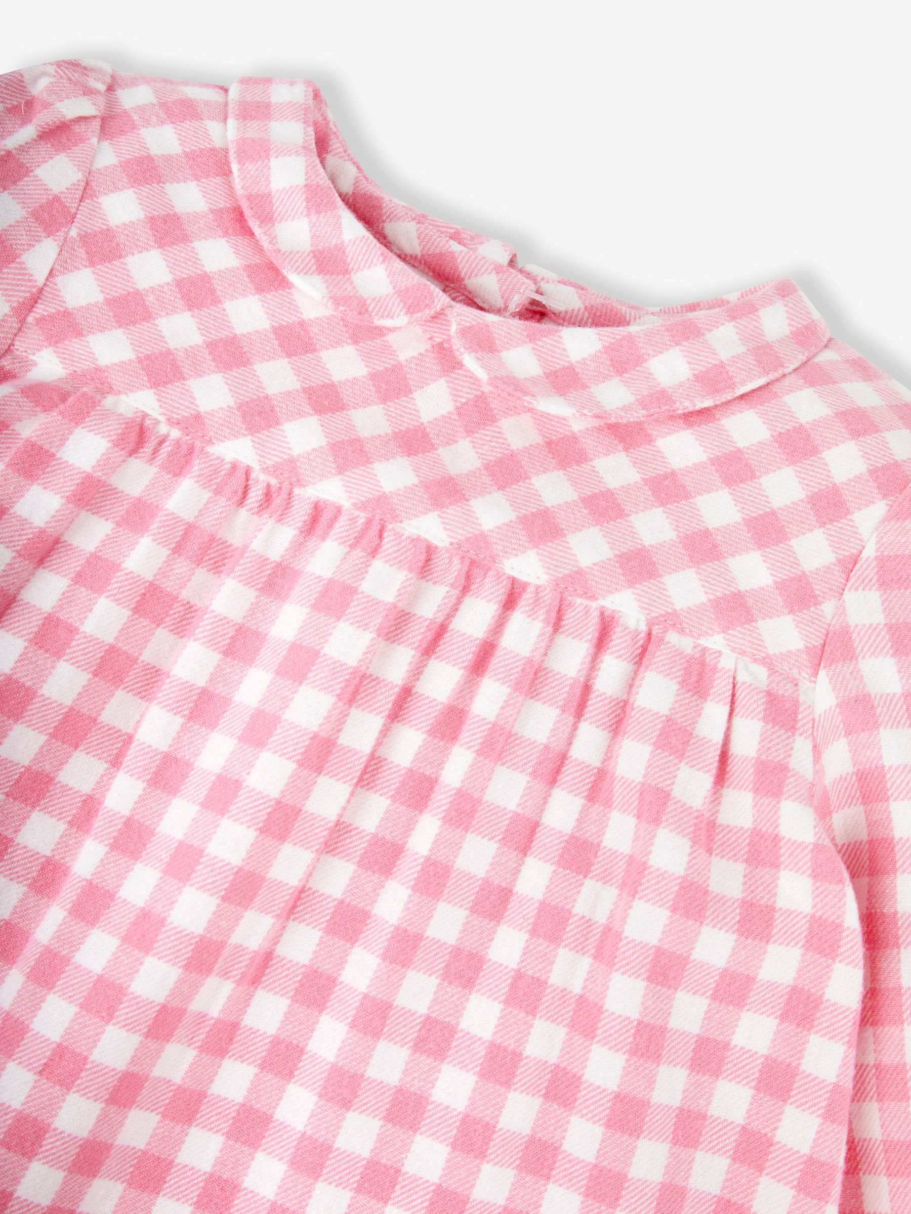 Pink Girls' Mouse Embroidered Gingham Blouse & Leggings Set - Image 4 of 6