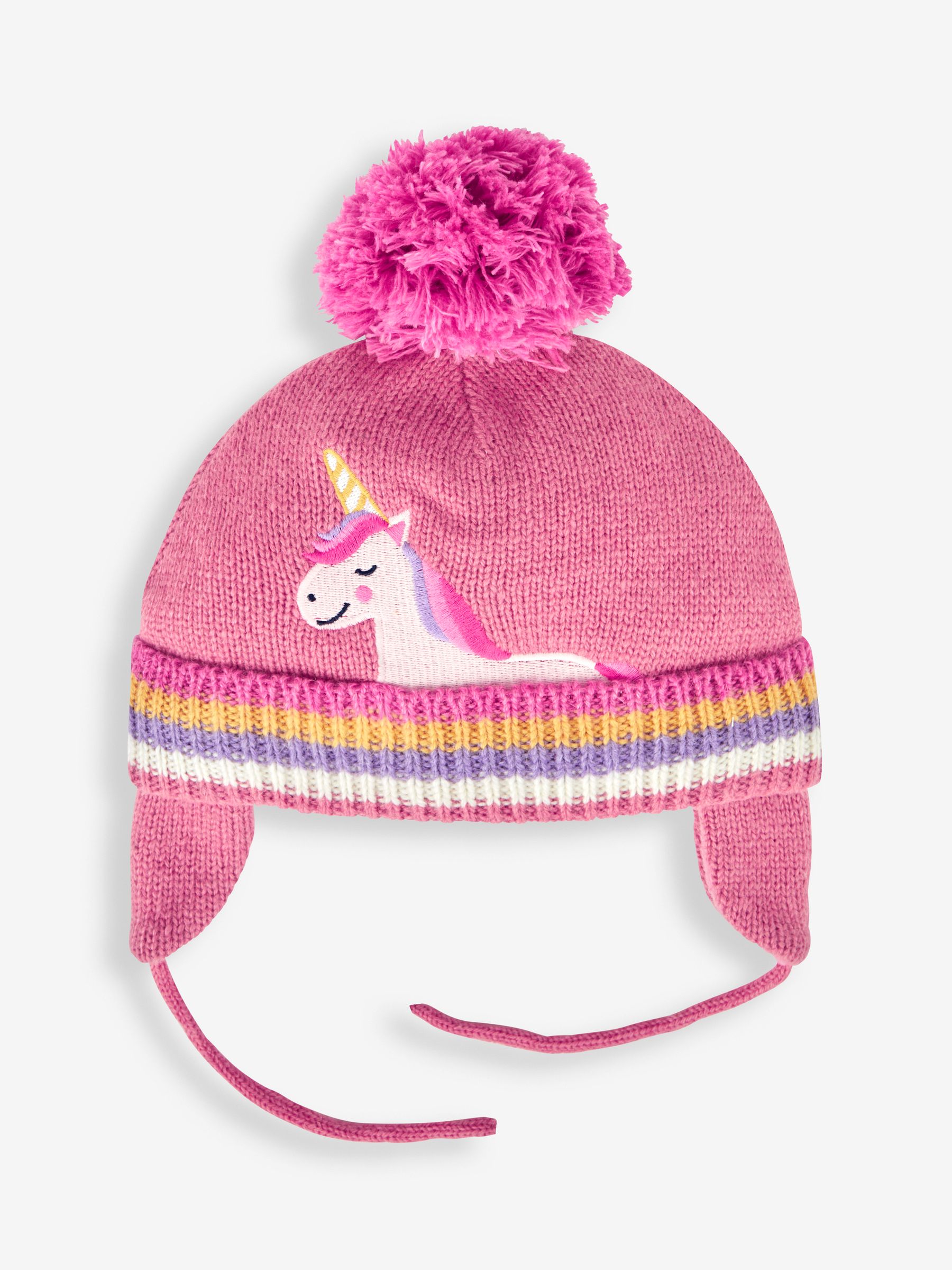 Pink Appliqué Bobble Hat - Image 1 of 2