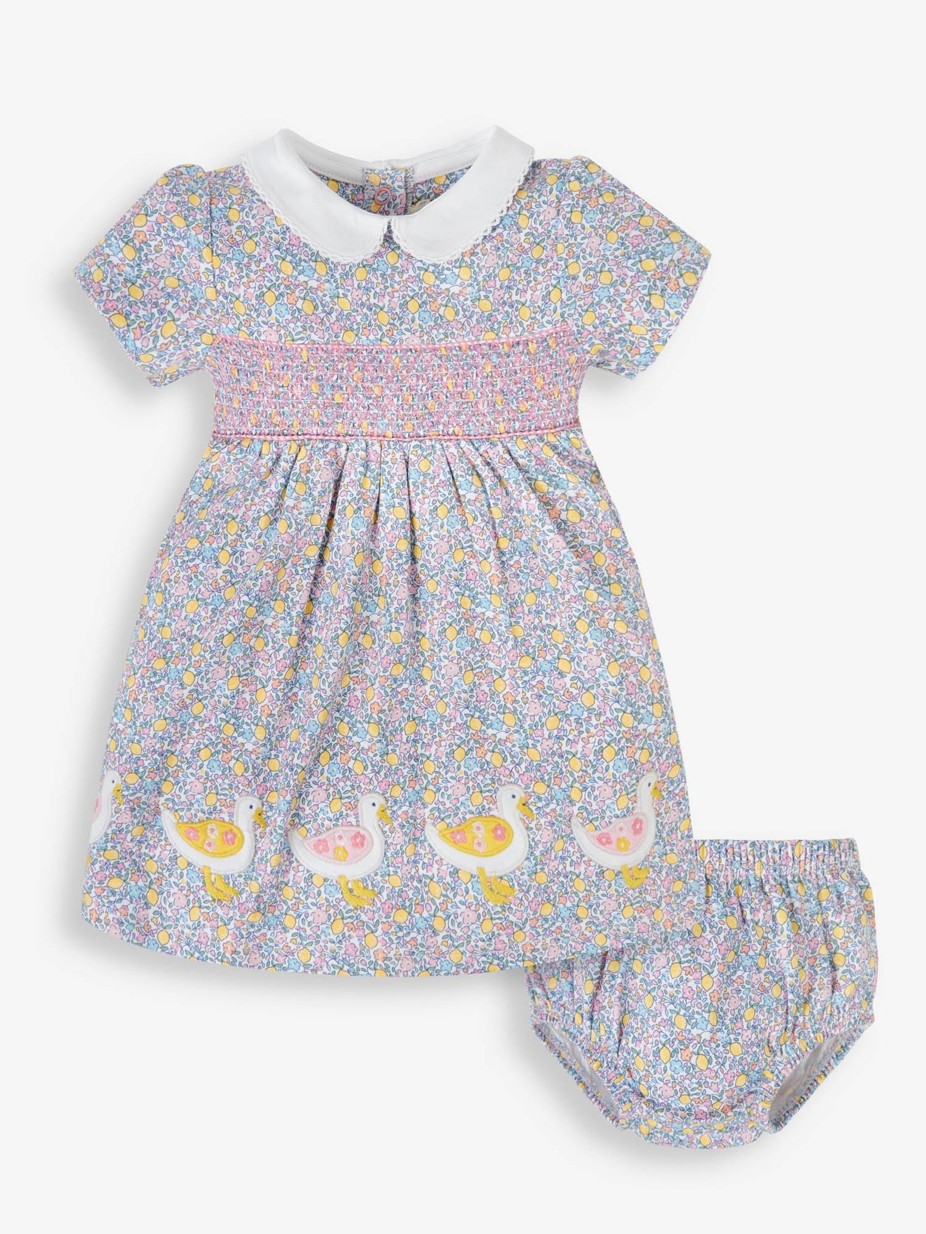 Lemon Ditsy Print Smocked Dress - Image 2 of 4
