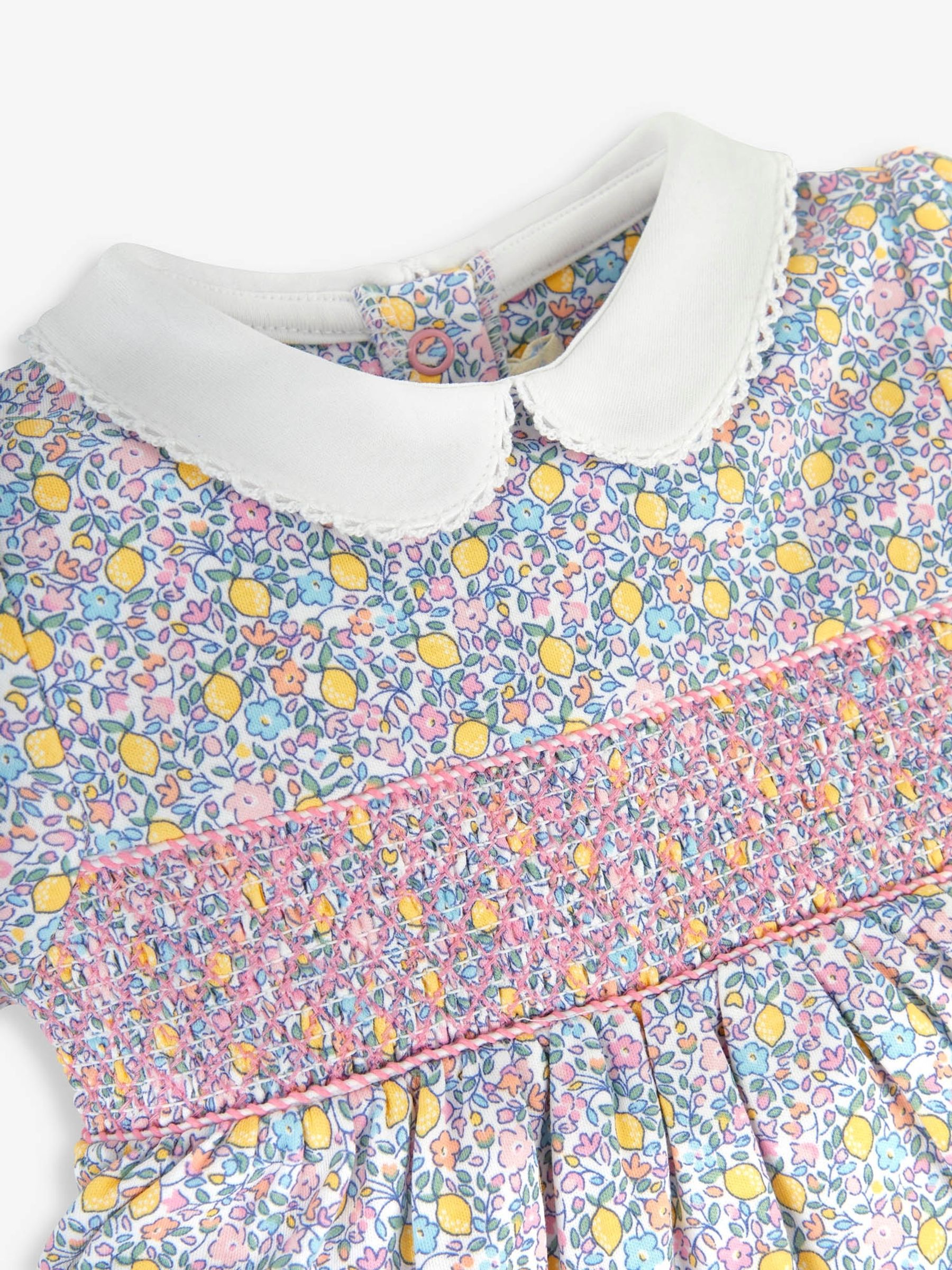 Lemon Ditsy Print Smocked Dress - Image 4 of 4