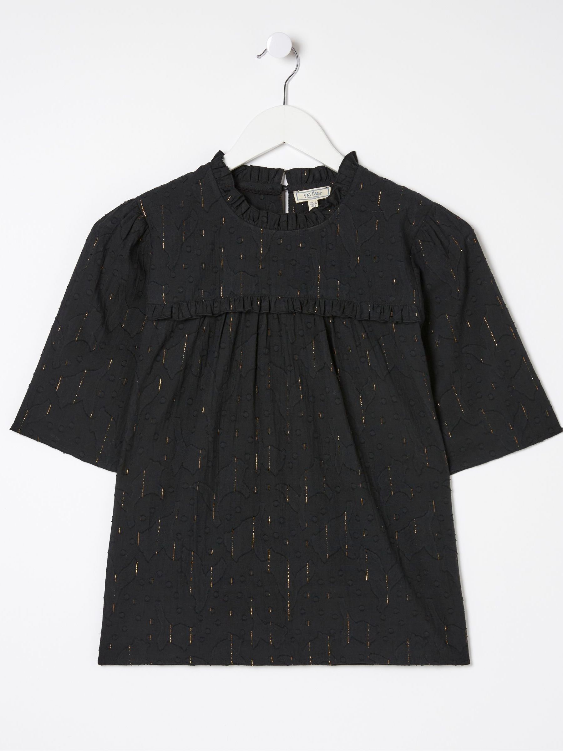 Black Maggie Metallic Blouse - Image 6 of 6