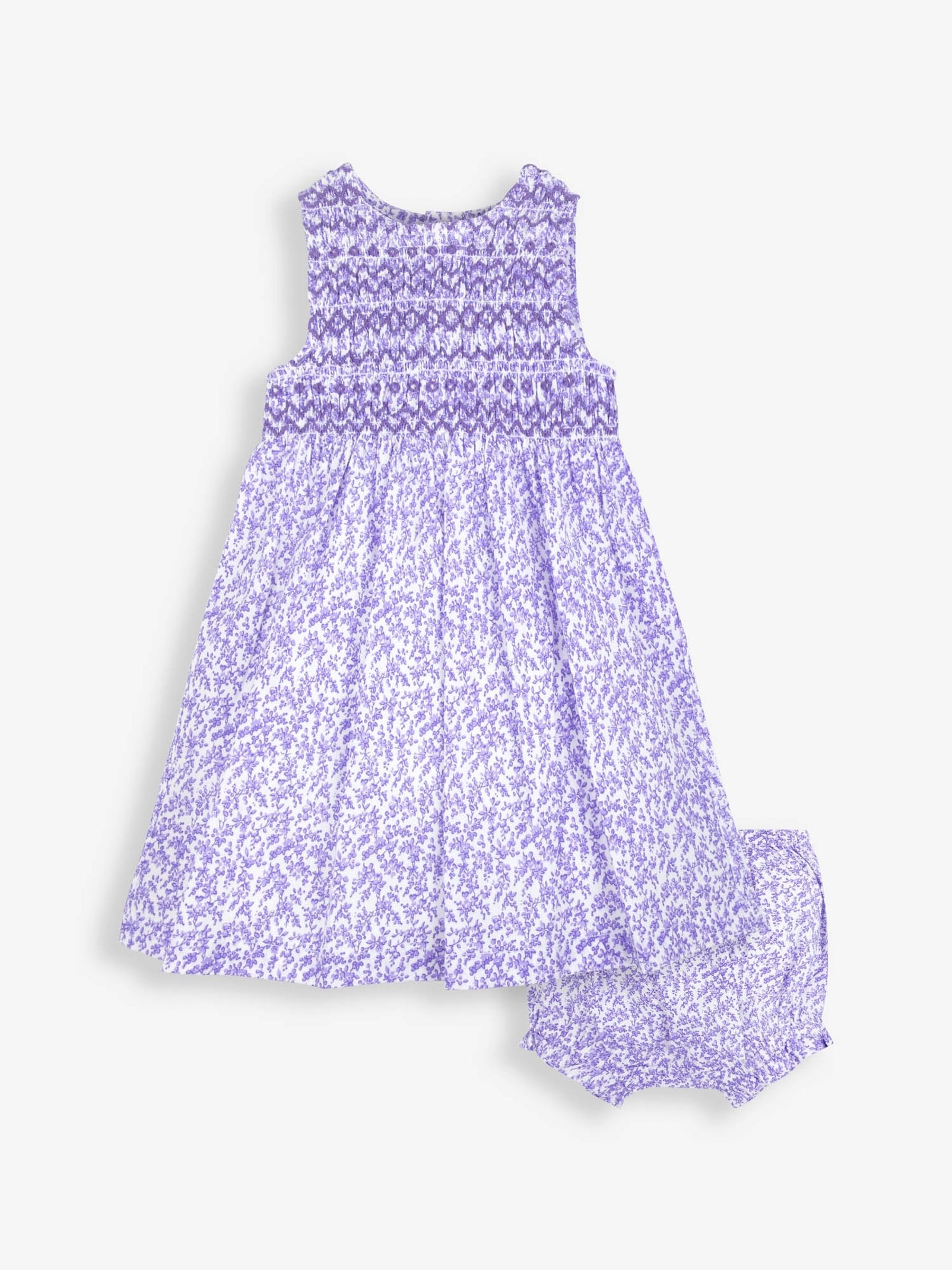 Lilac Bud Floral Print Smocked Dress - Image 1 of 4