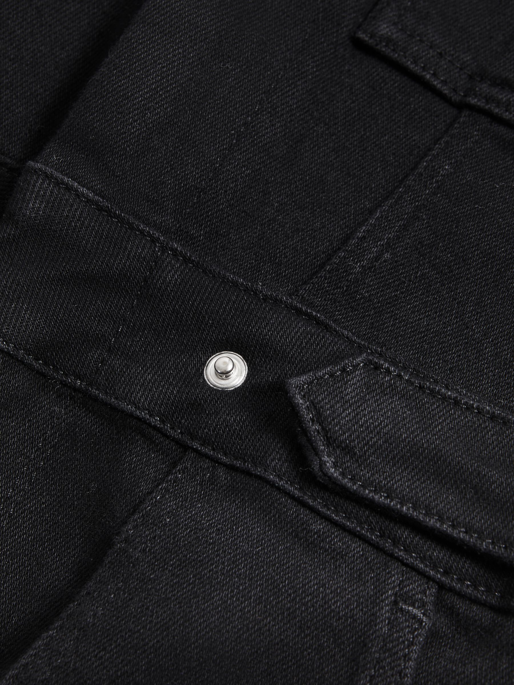 Good American Denim Bootcut Jumpsuit in Black - Image 6 of 6