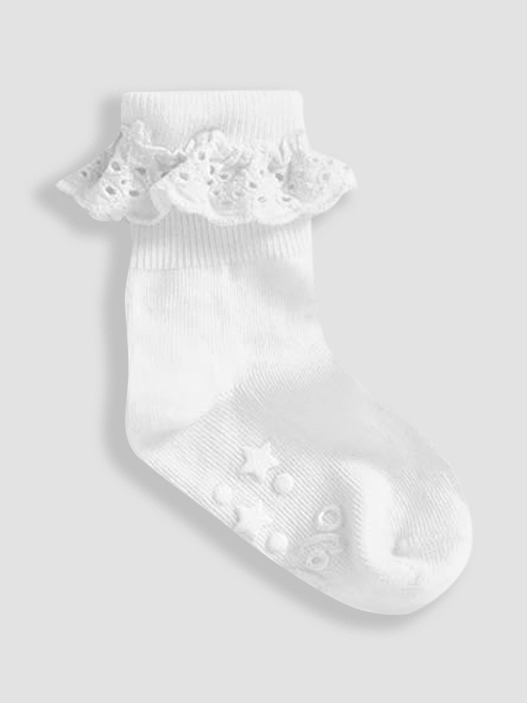 White 3-Pack Frilly Socks - Image 2 of 2
